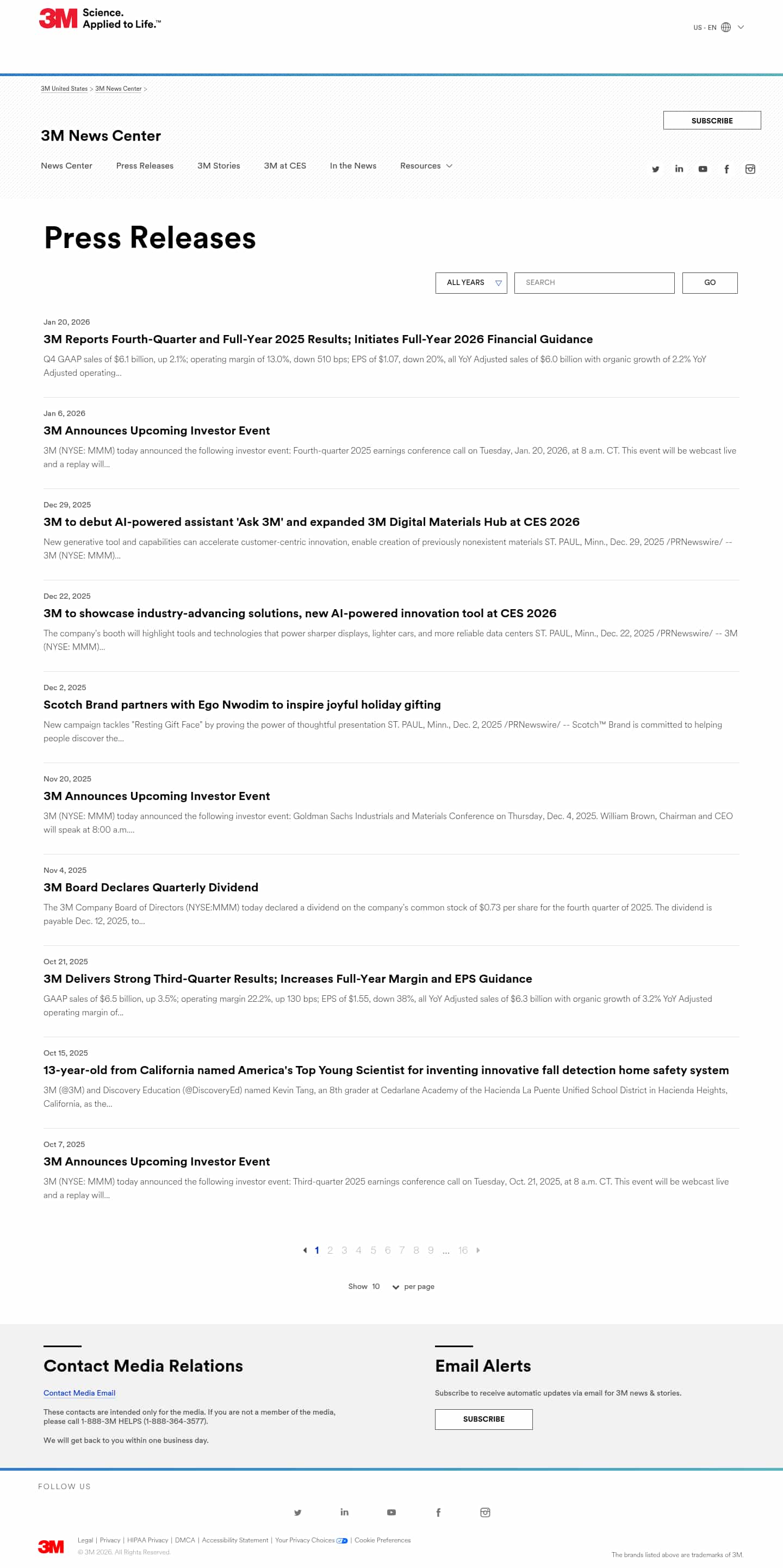 Latest website image capture