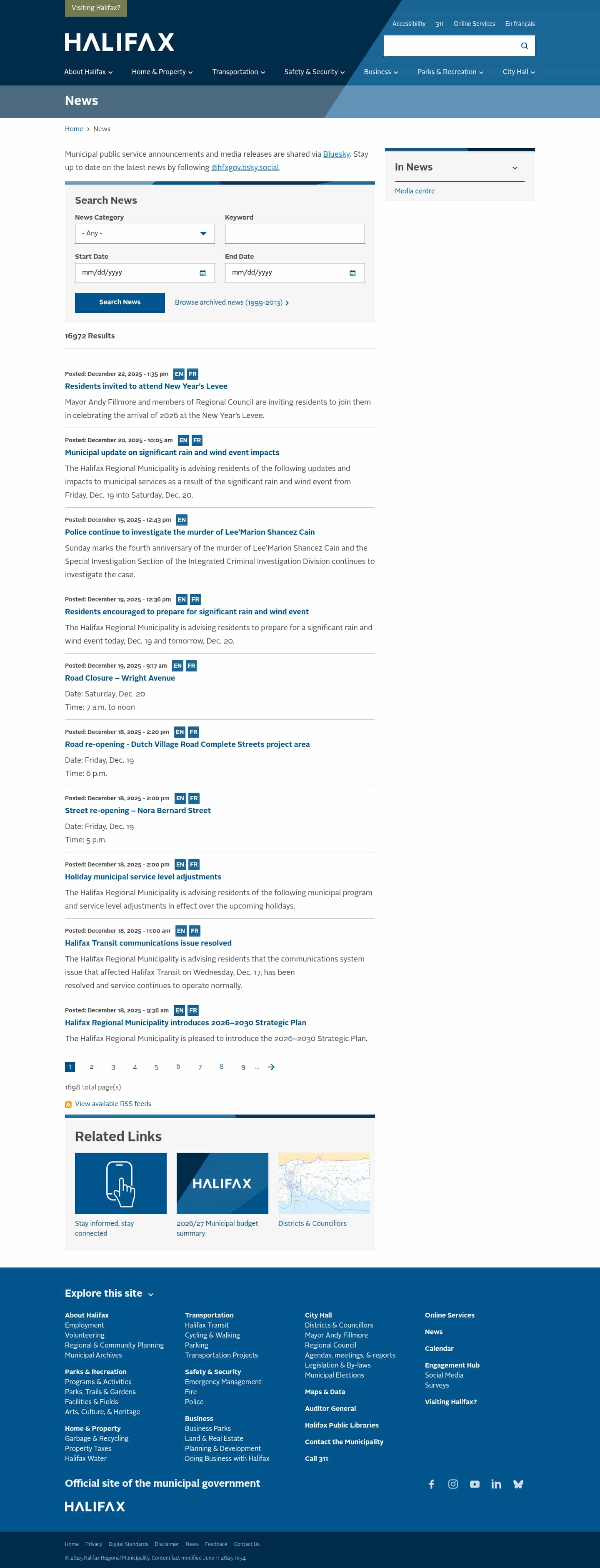 Latest website image capture