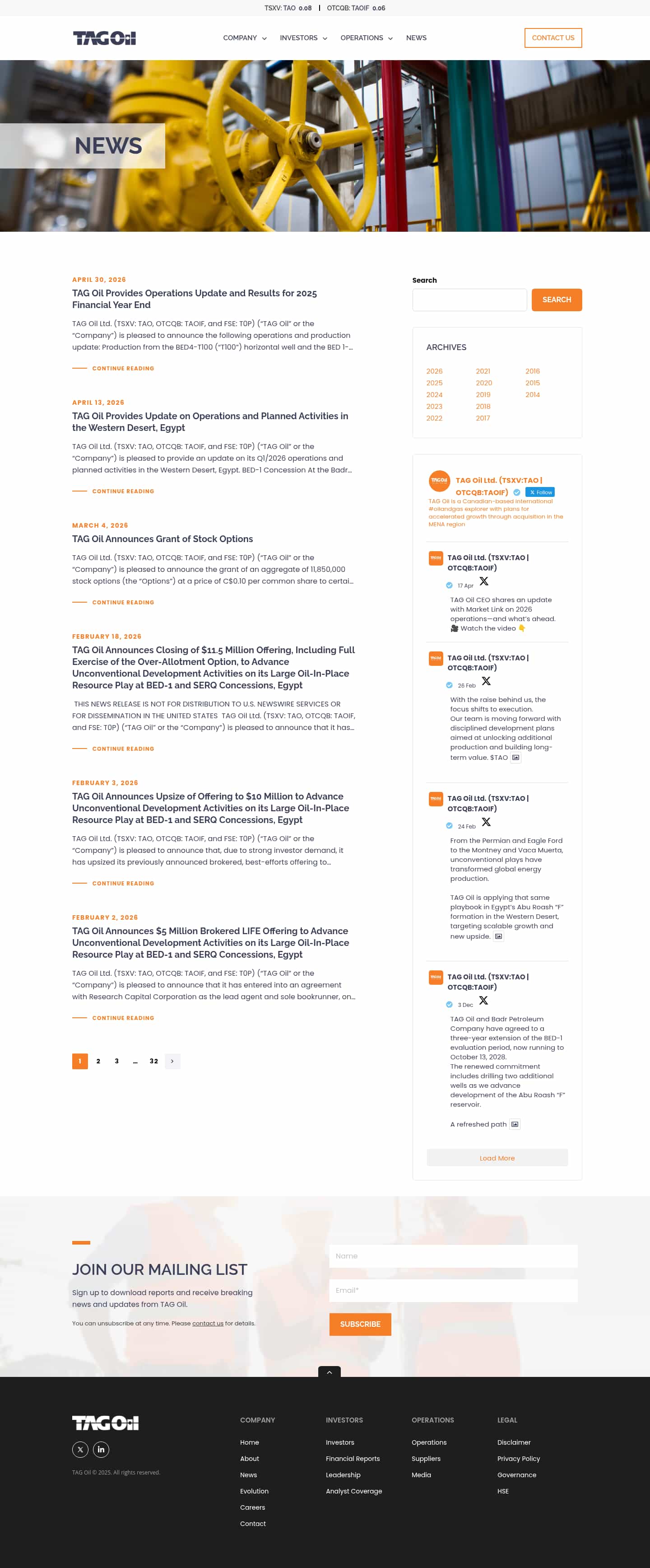 Latest website image capture