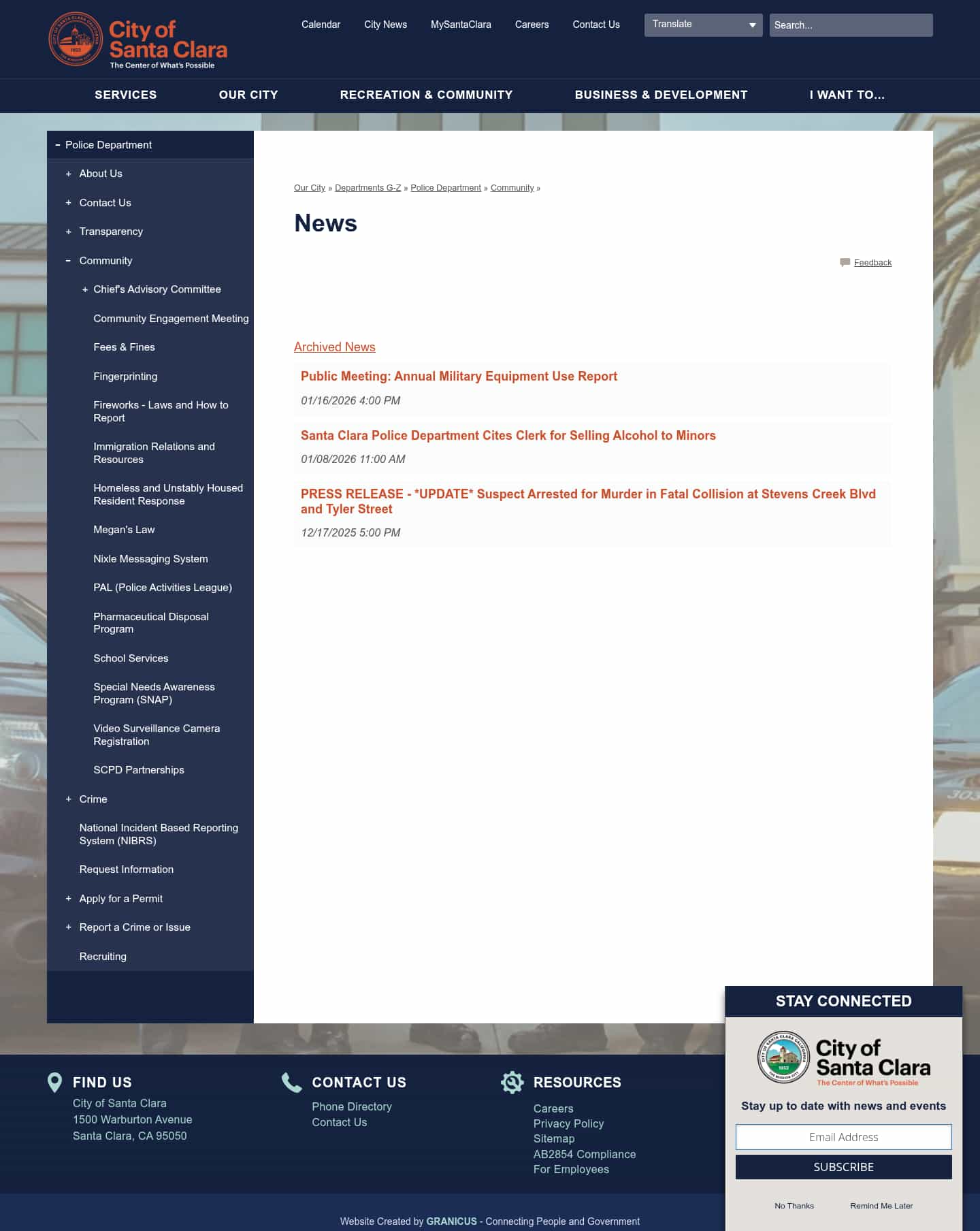 Latest website image capture