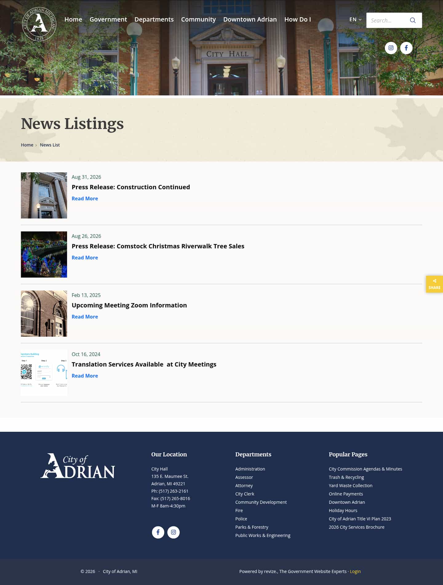 Latest website image capture