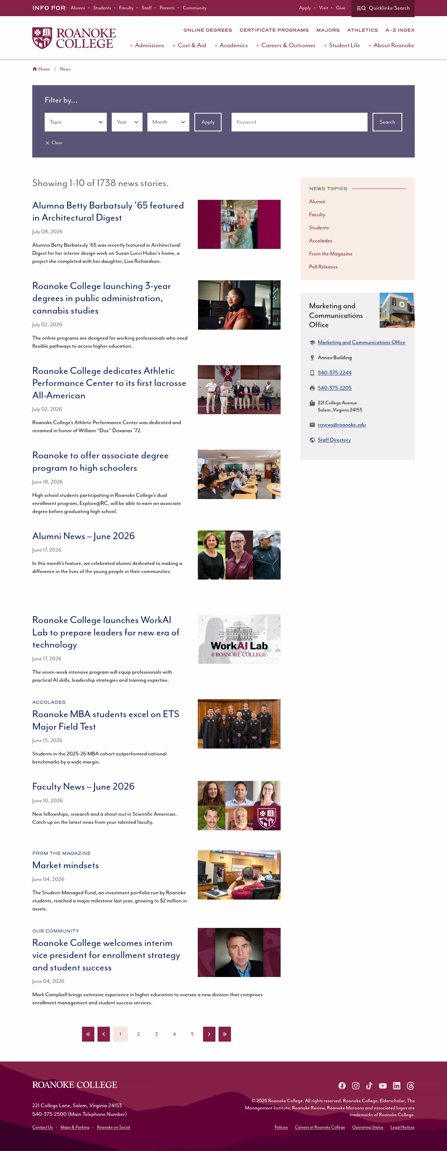 Latest website image capture