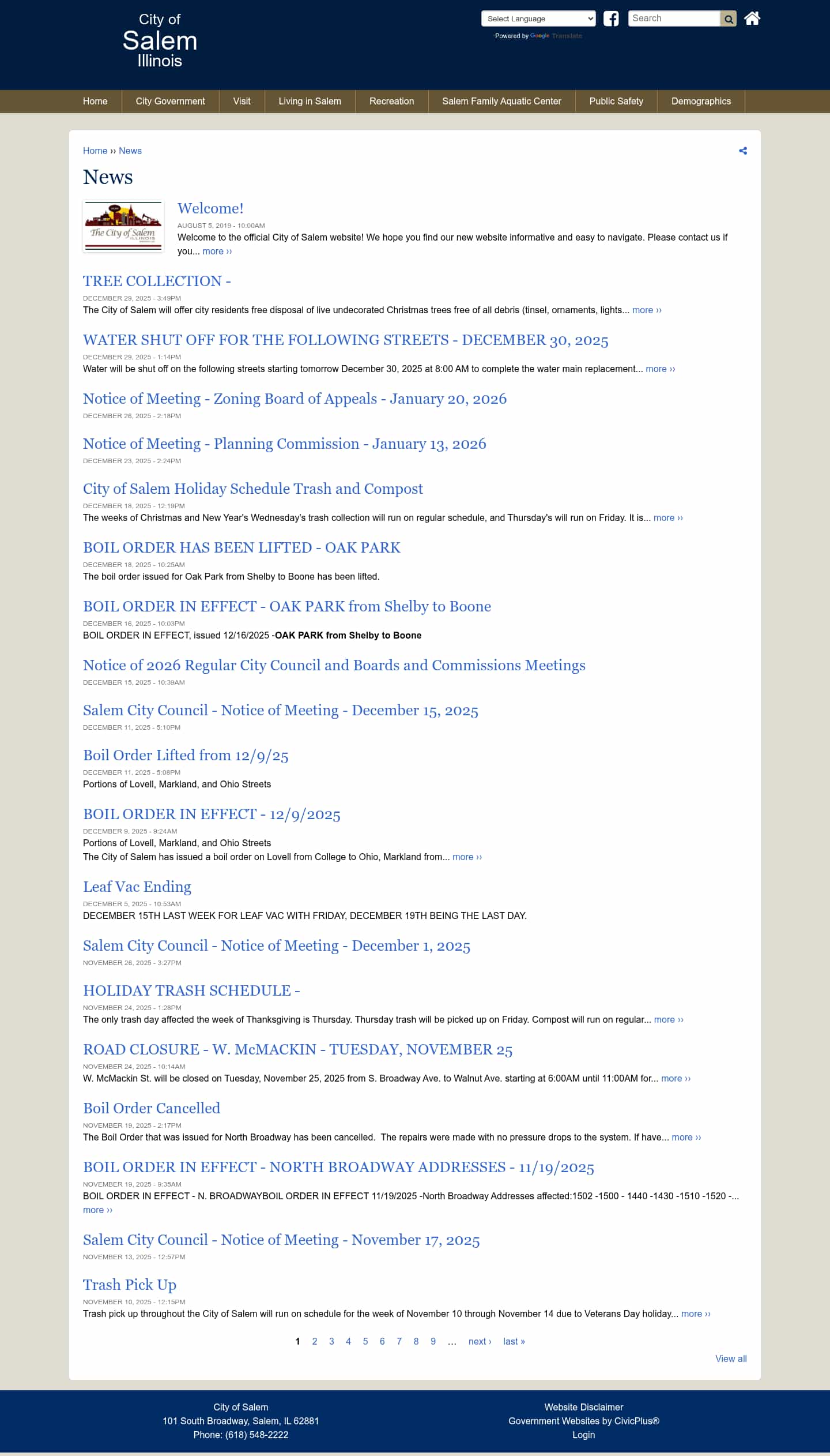 Latest website image capture