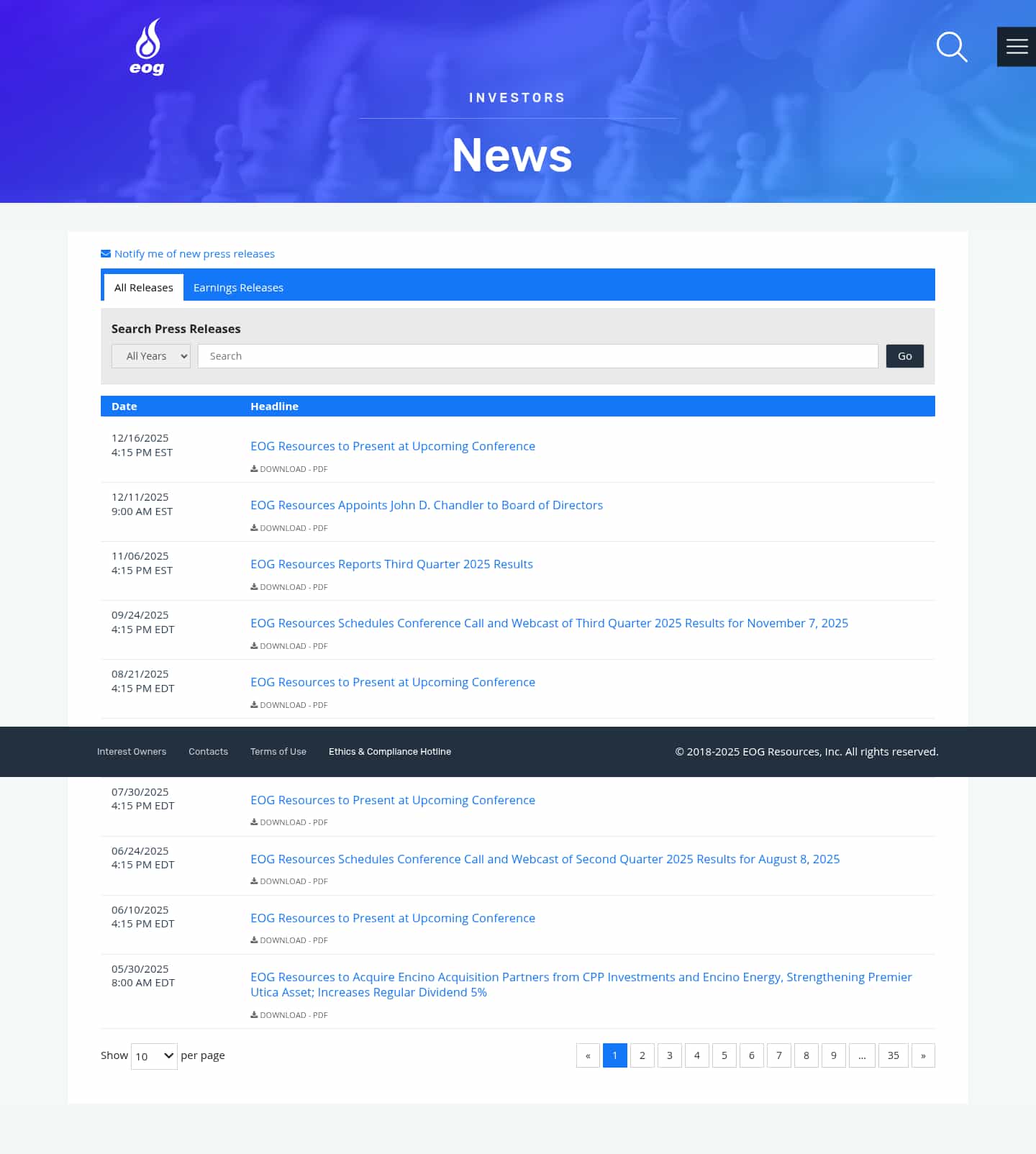Latest website image capture