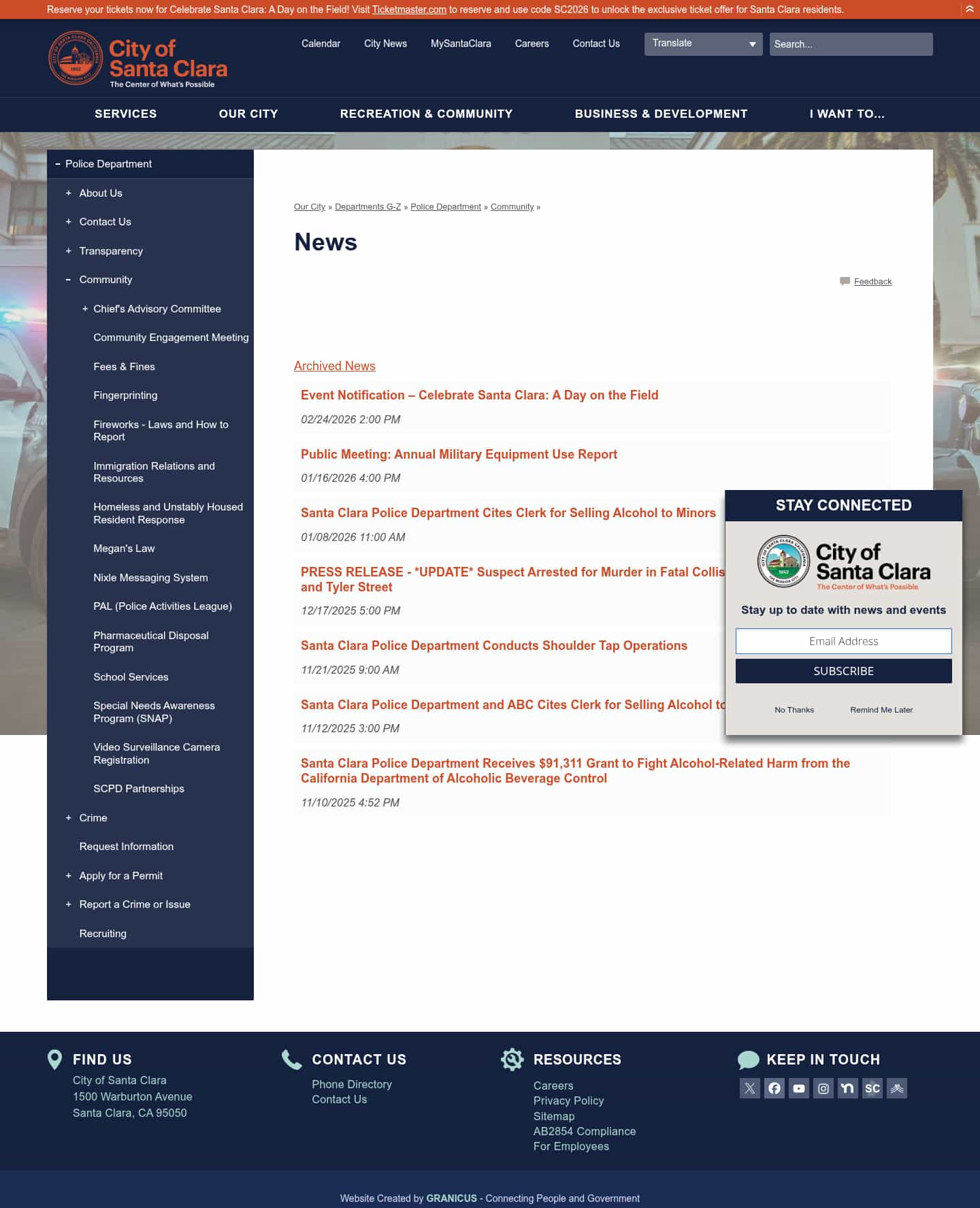 Latest website image capture