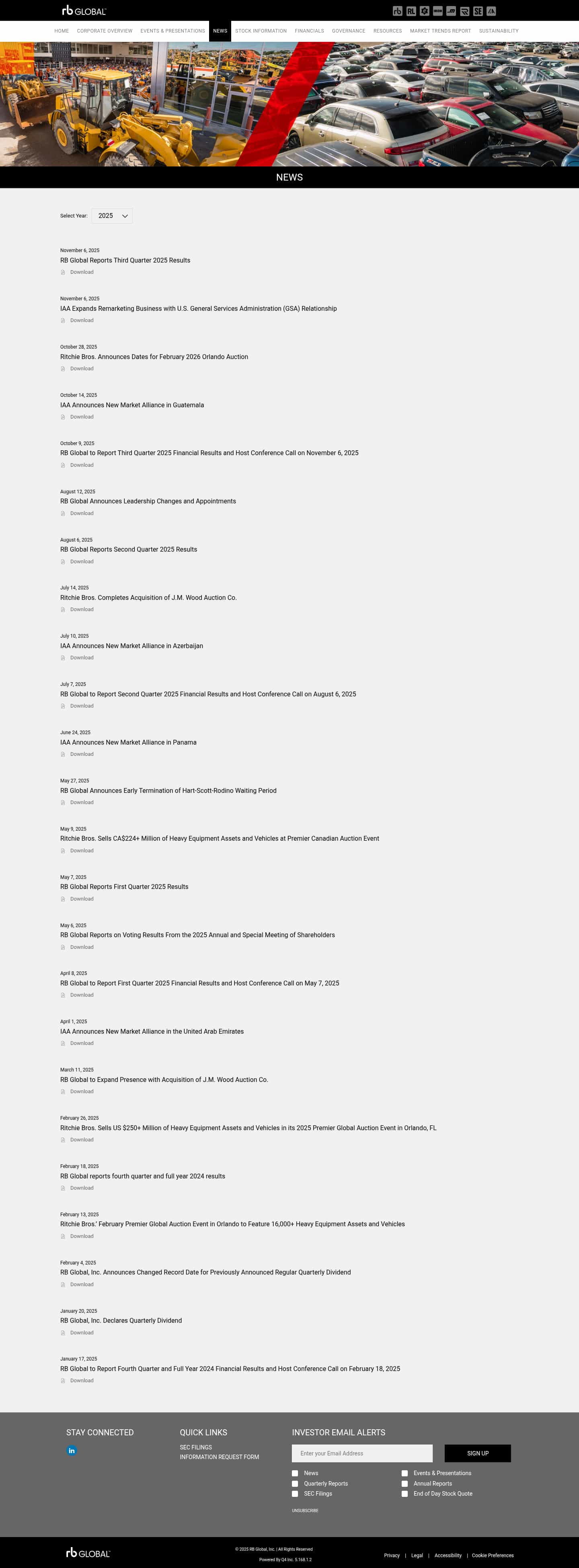 Latest website image capture