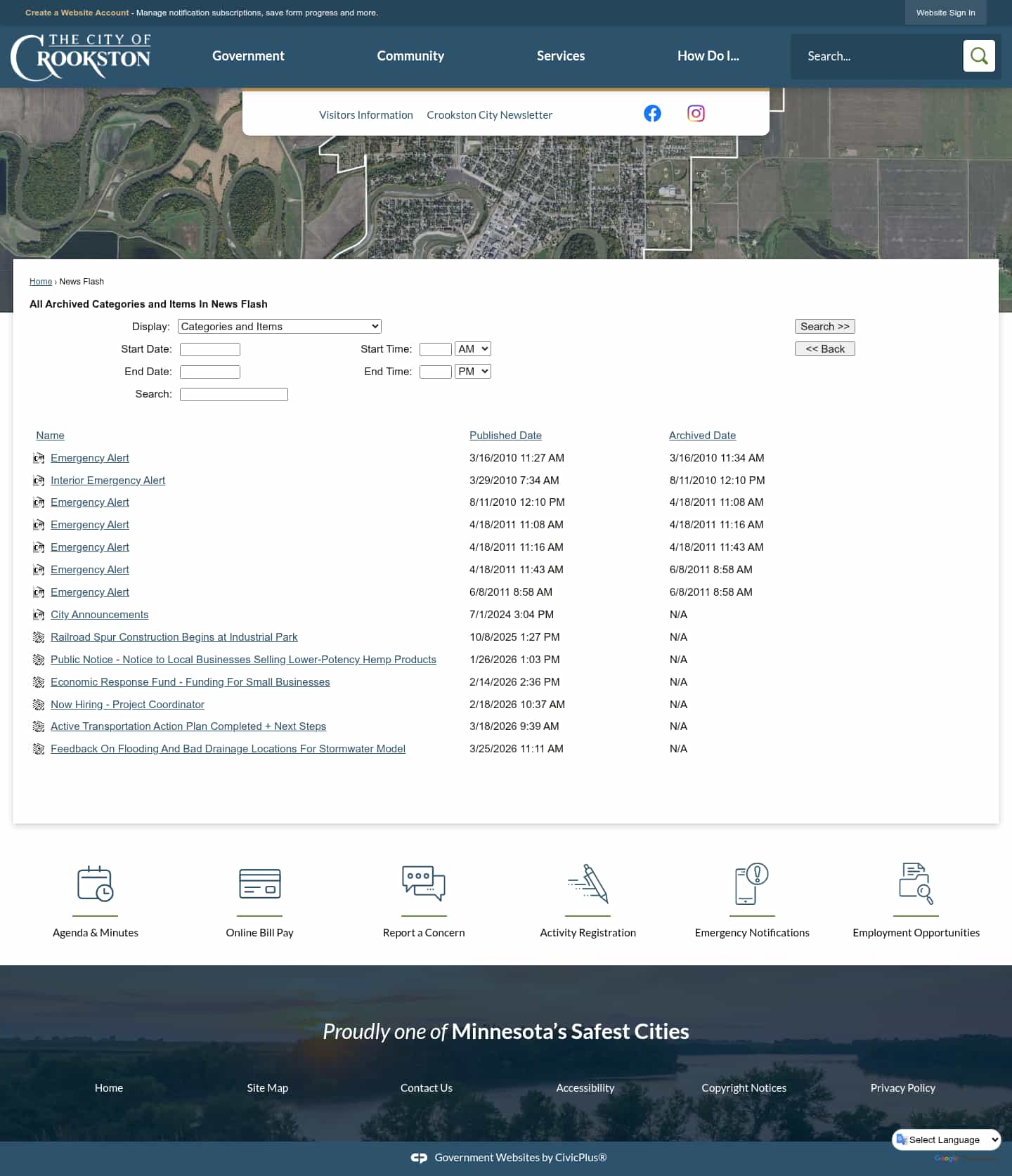 Latest website image capture