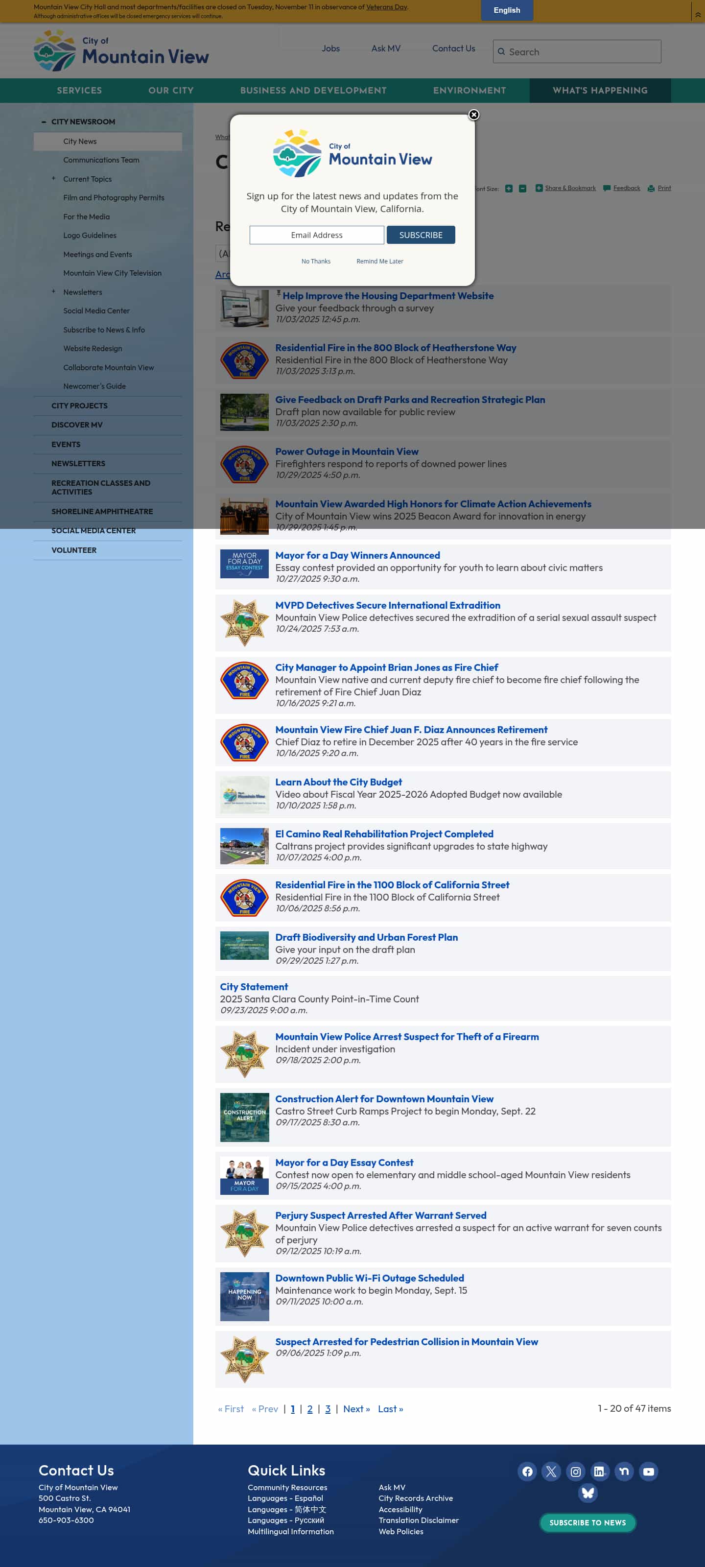 Latest website image capture