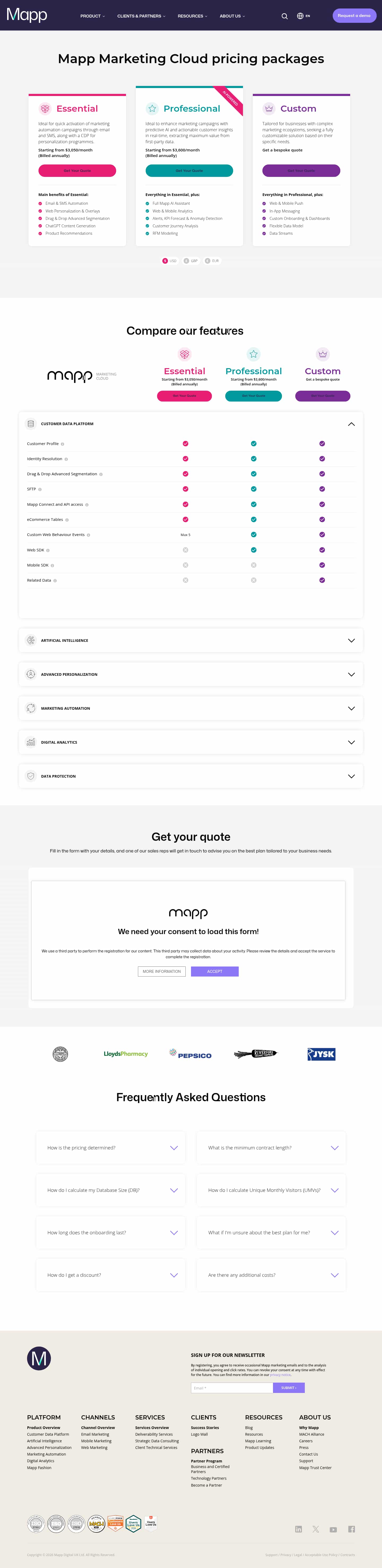 Latest website image capture