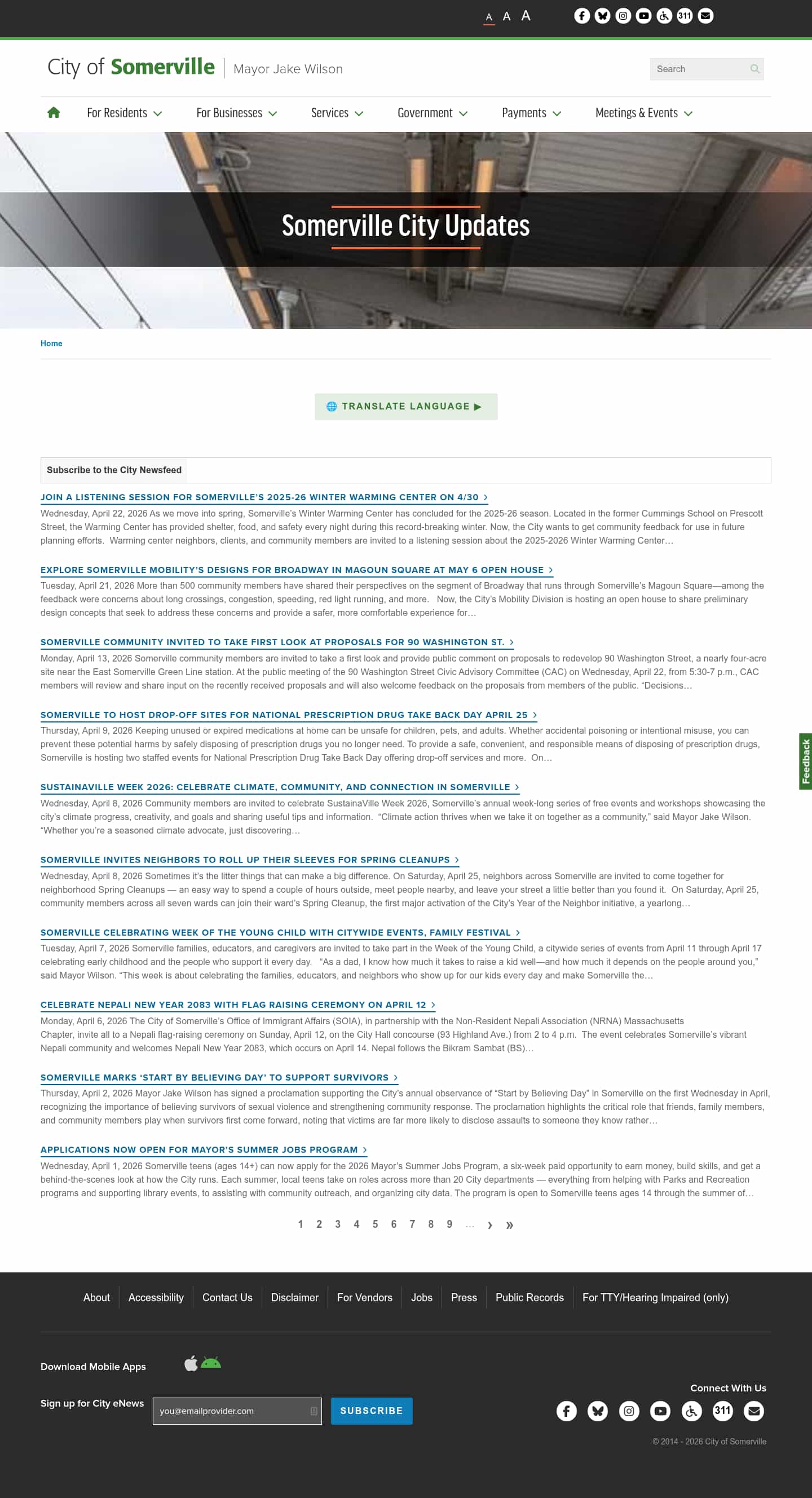 Latest website image capture