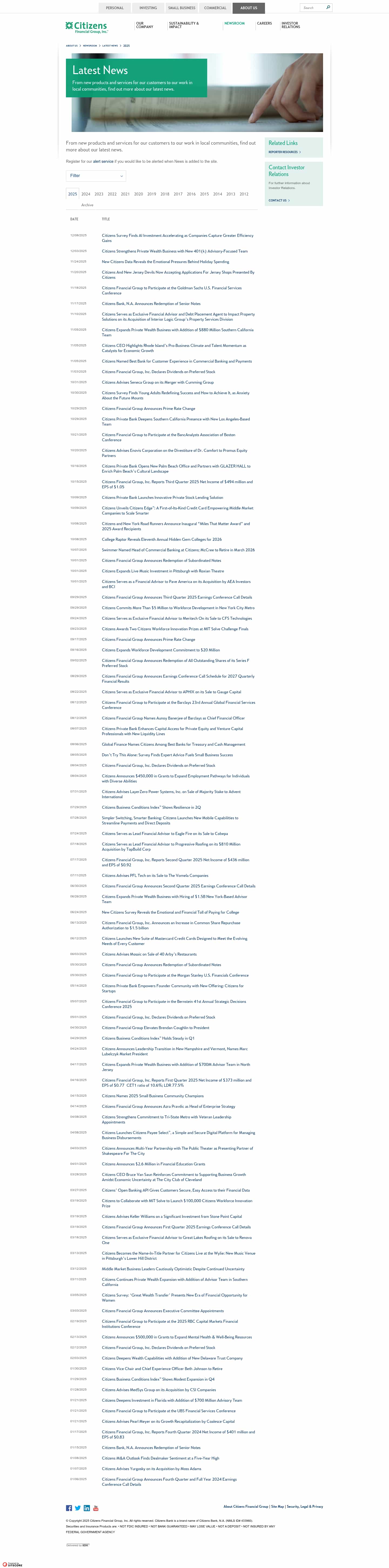 Latest website image capture