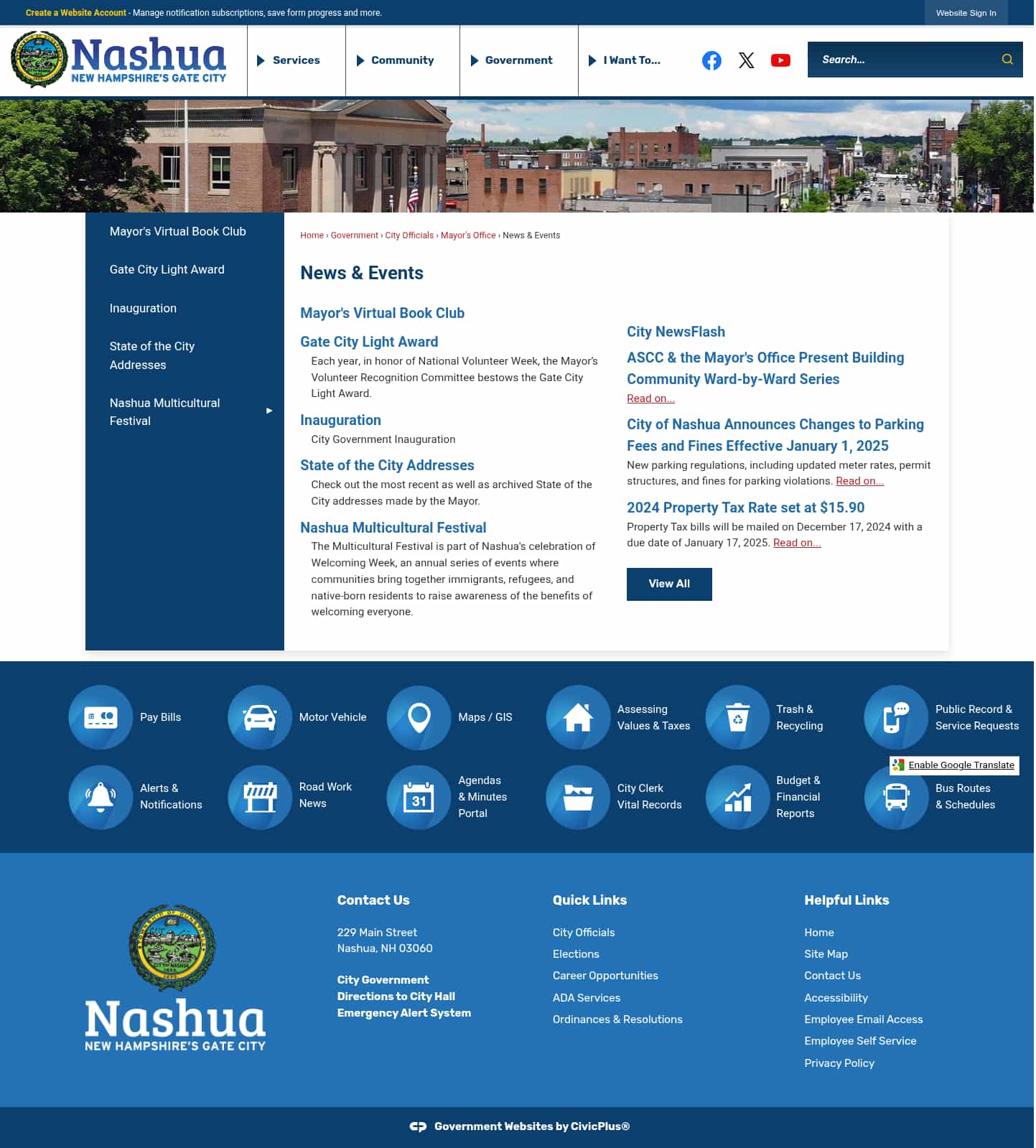 Latest website image capture