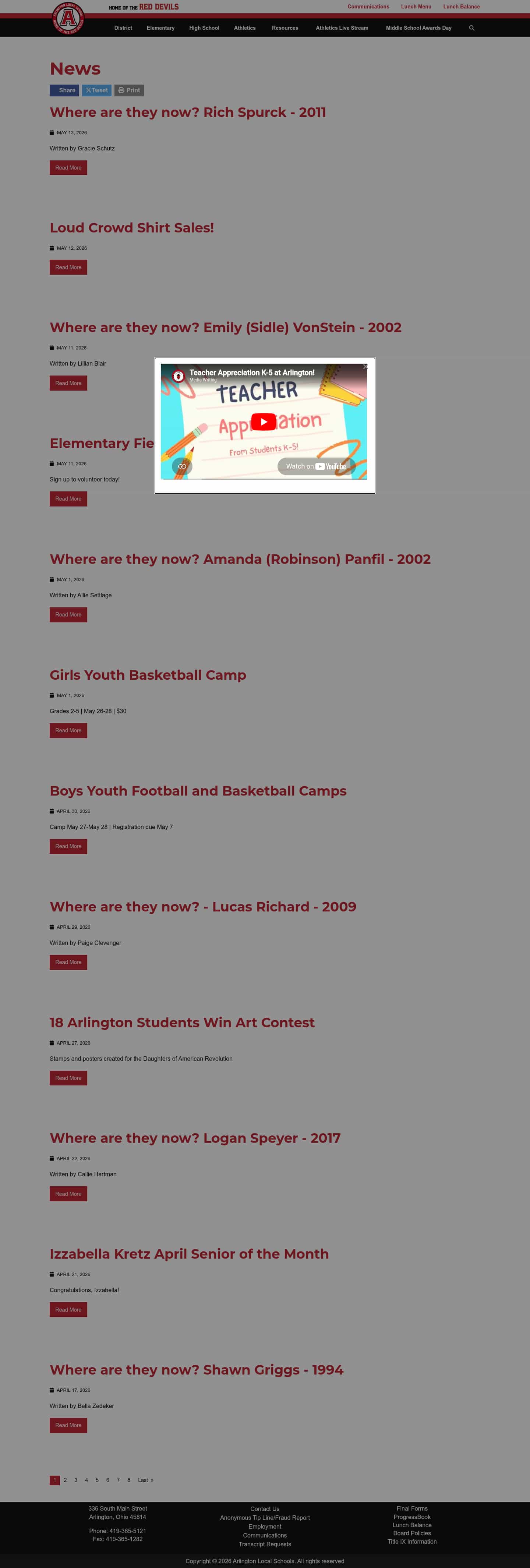 Latest website image capture