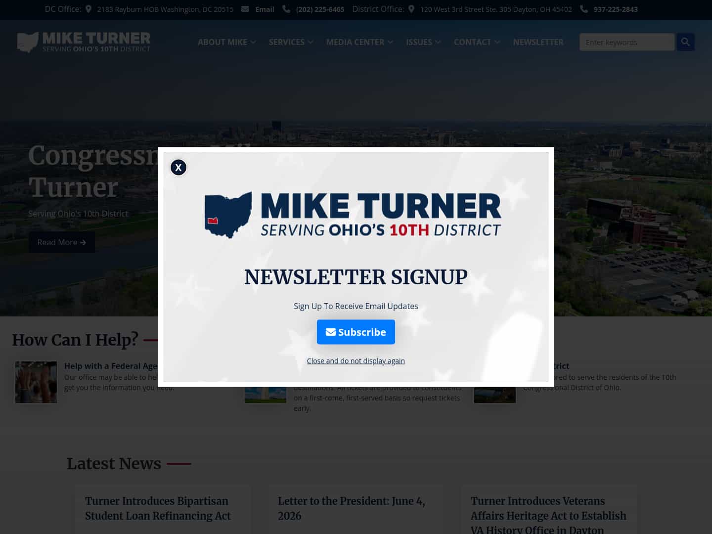 Latest website image capture