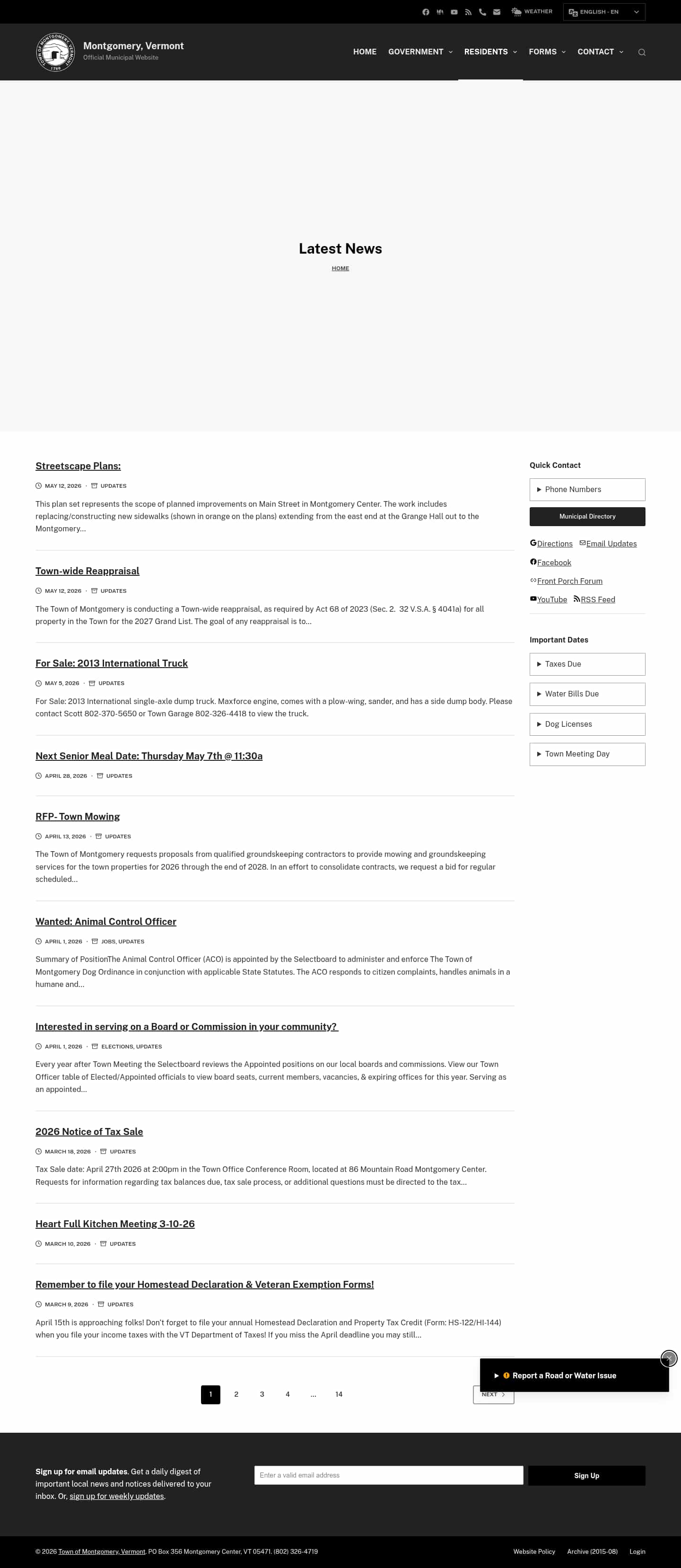 Latest website image capture