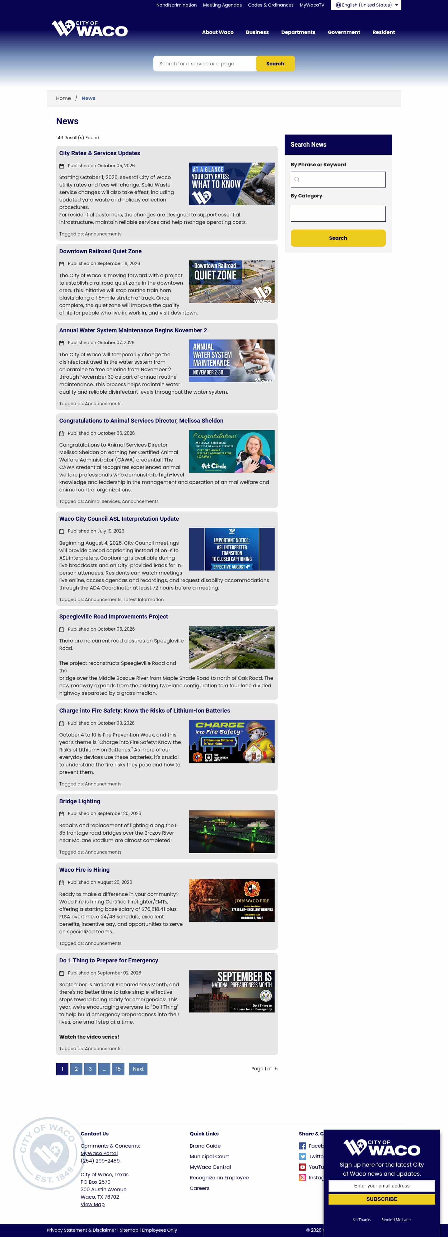 Latest website image capture