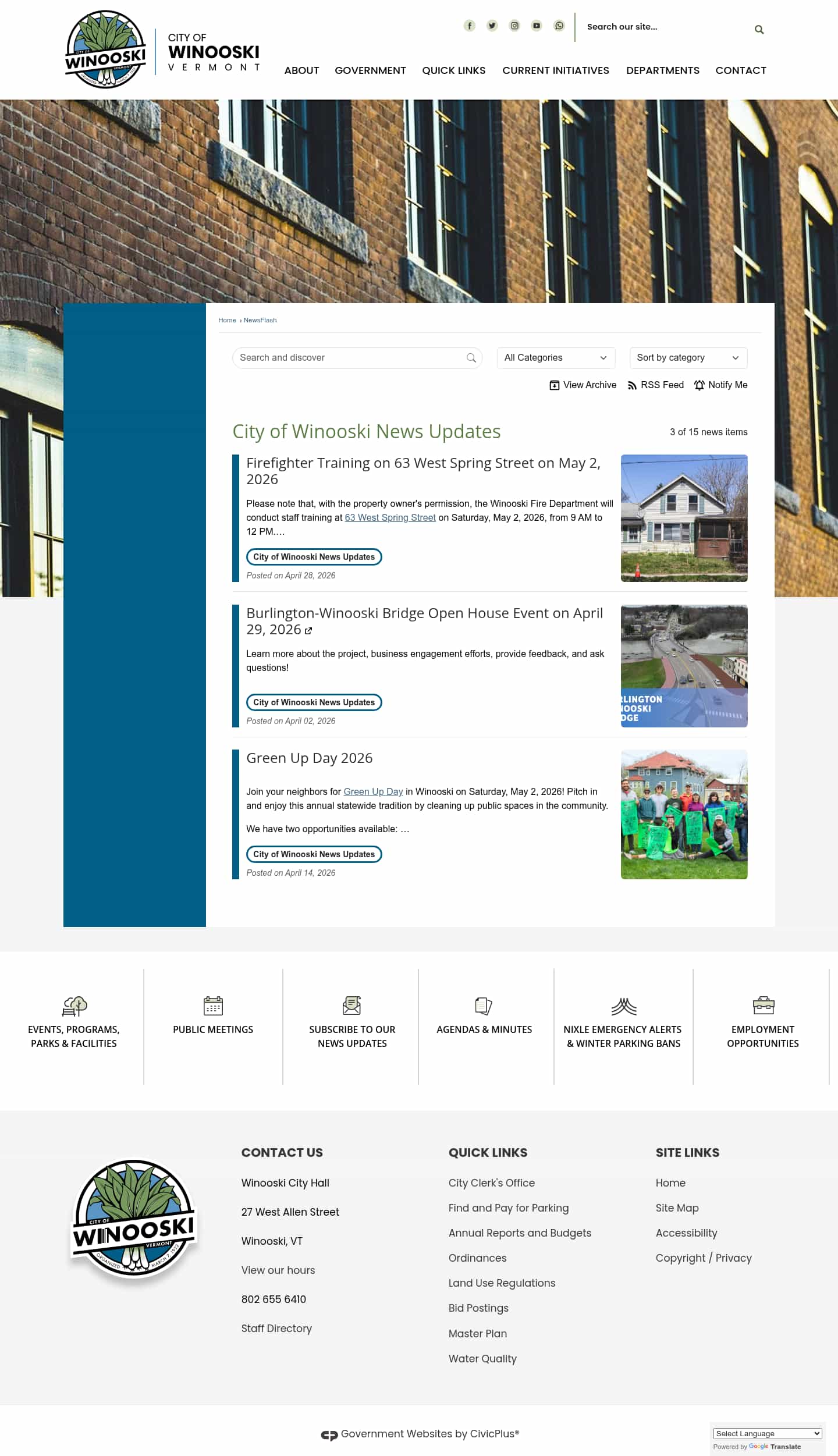 Latest website image capture