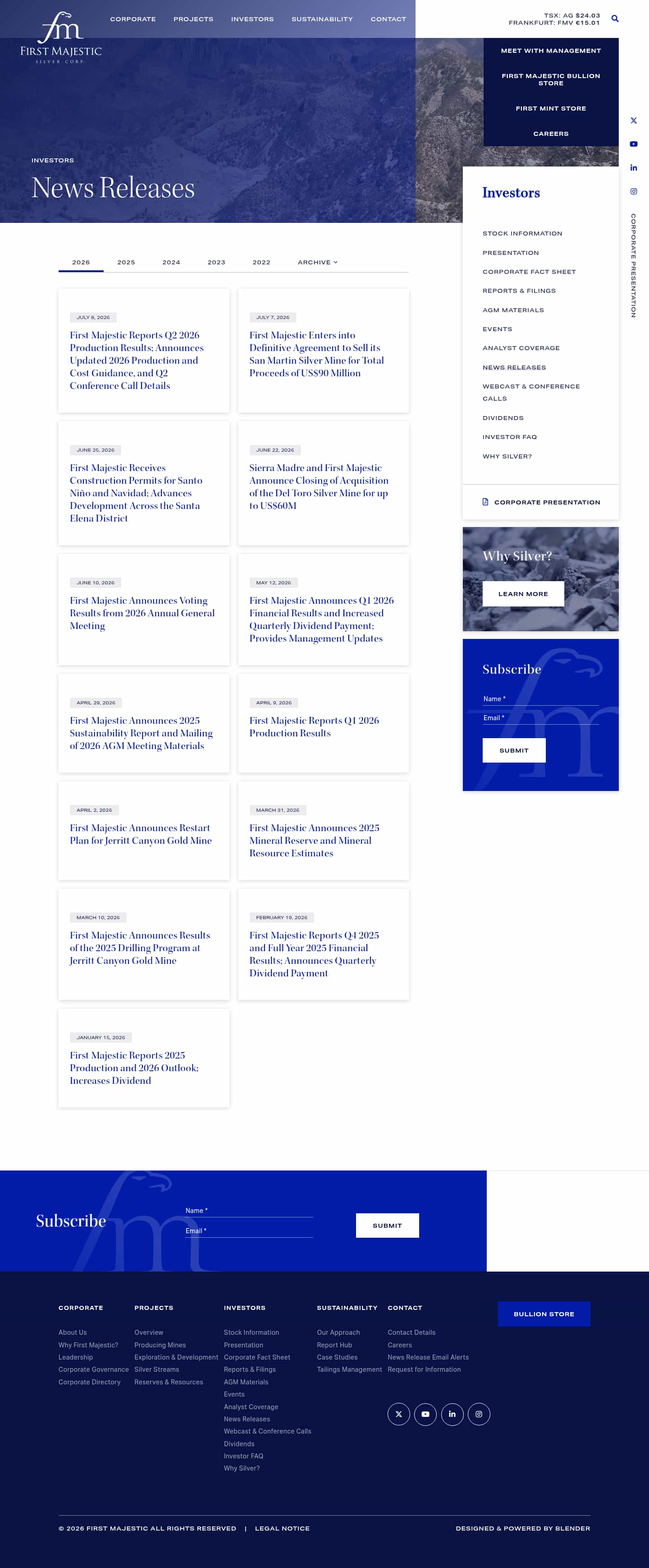 Latest website image capture