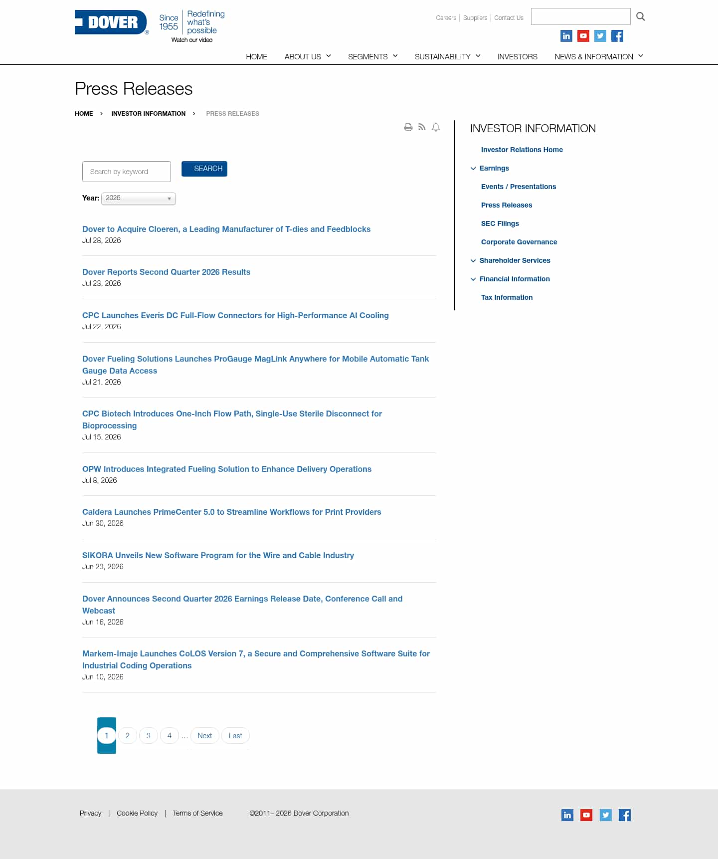 Latest website image capture