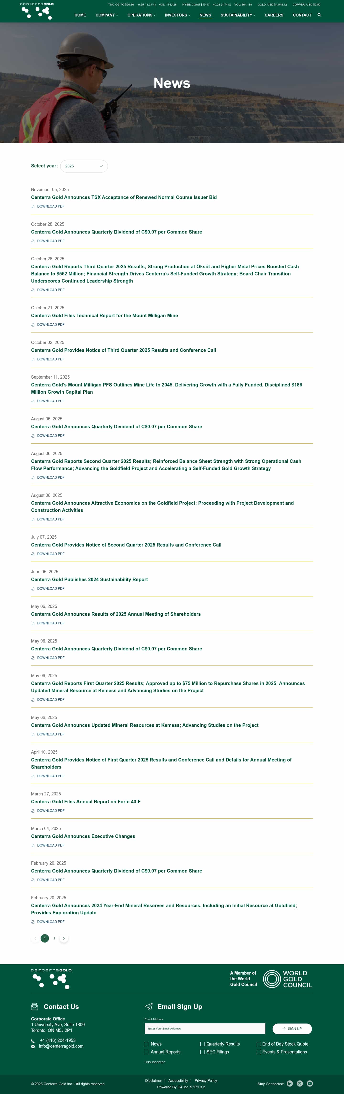 Latest website image capture