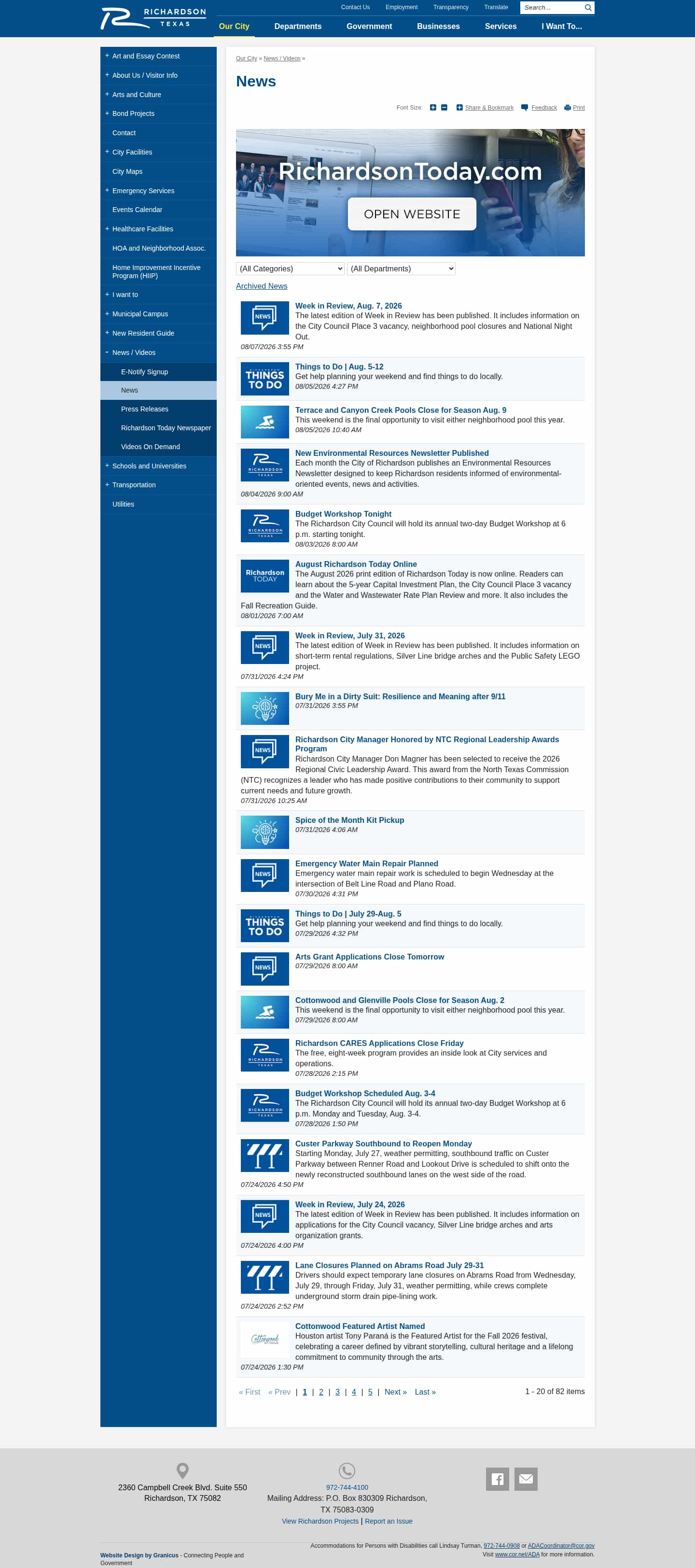 Latest website image capture