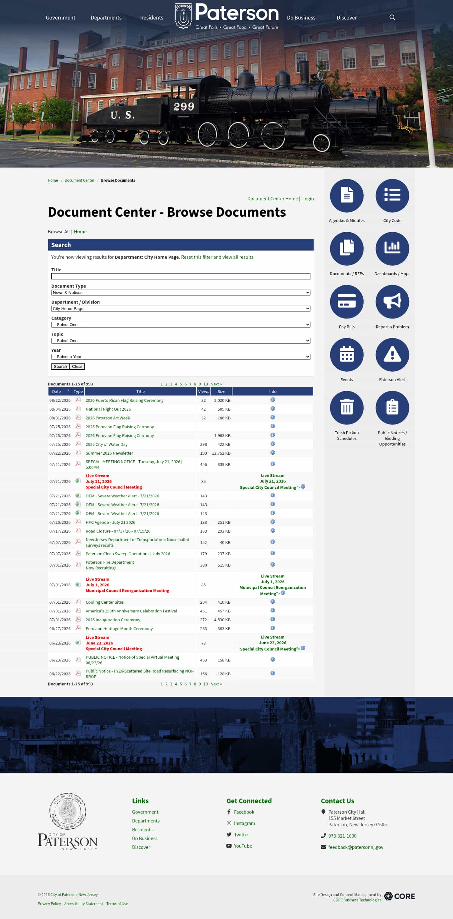 Latest website image capture
