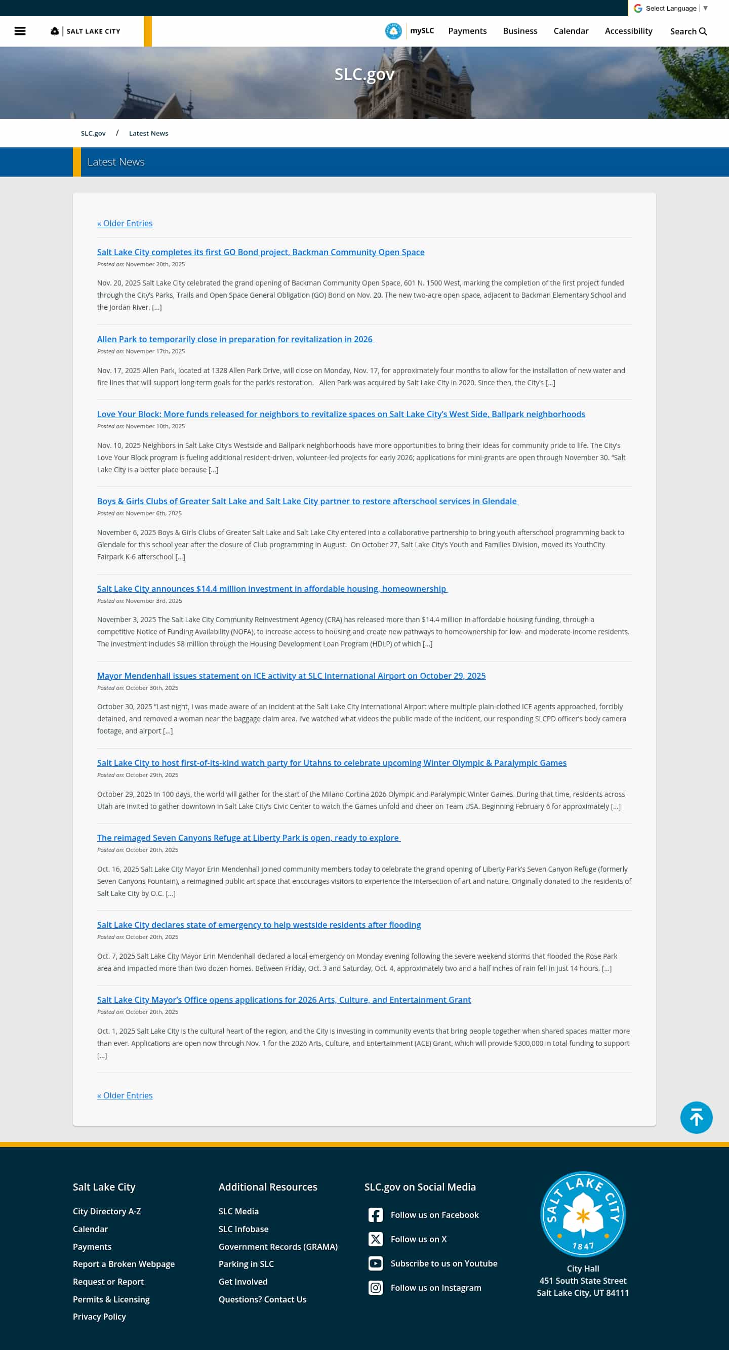 Latest website image capture