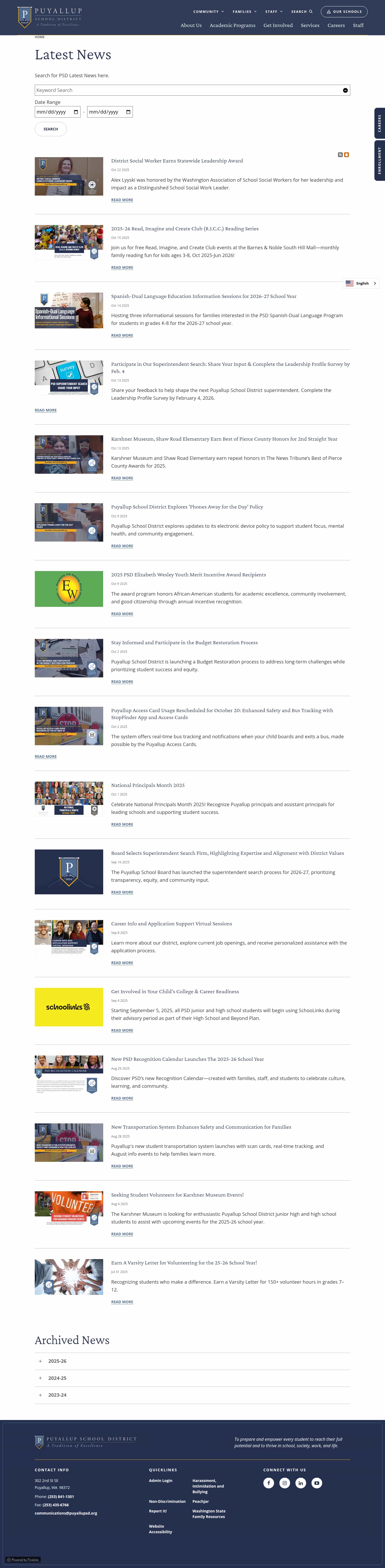 Latest website image capture