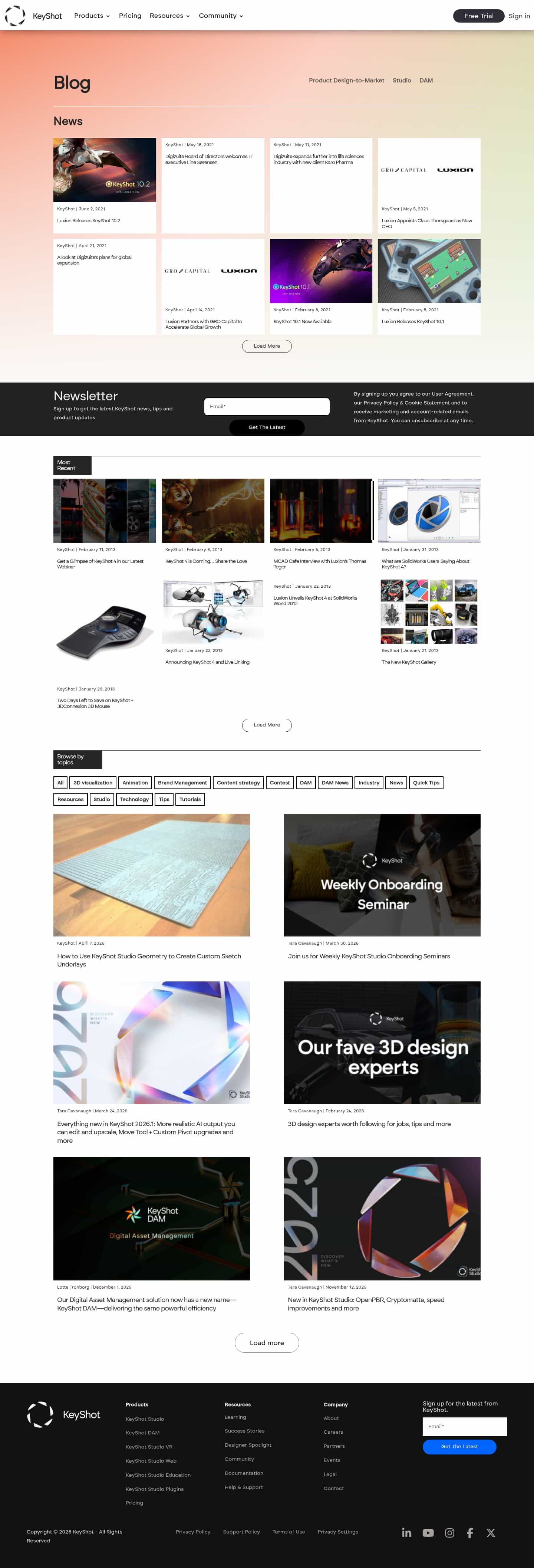 Latest website image capture