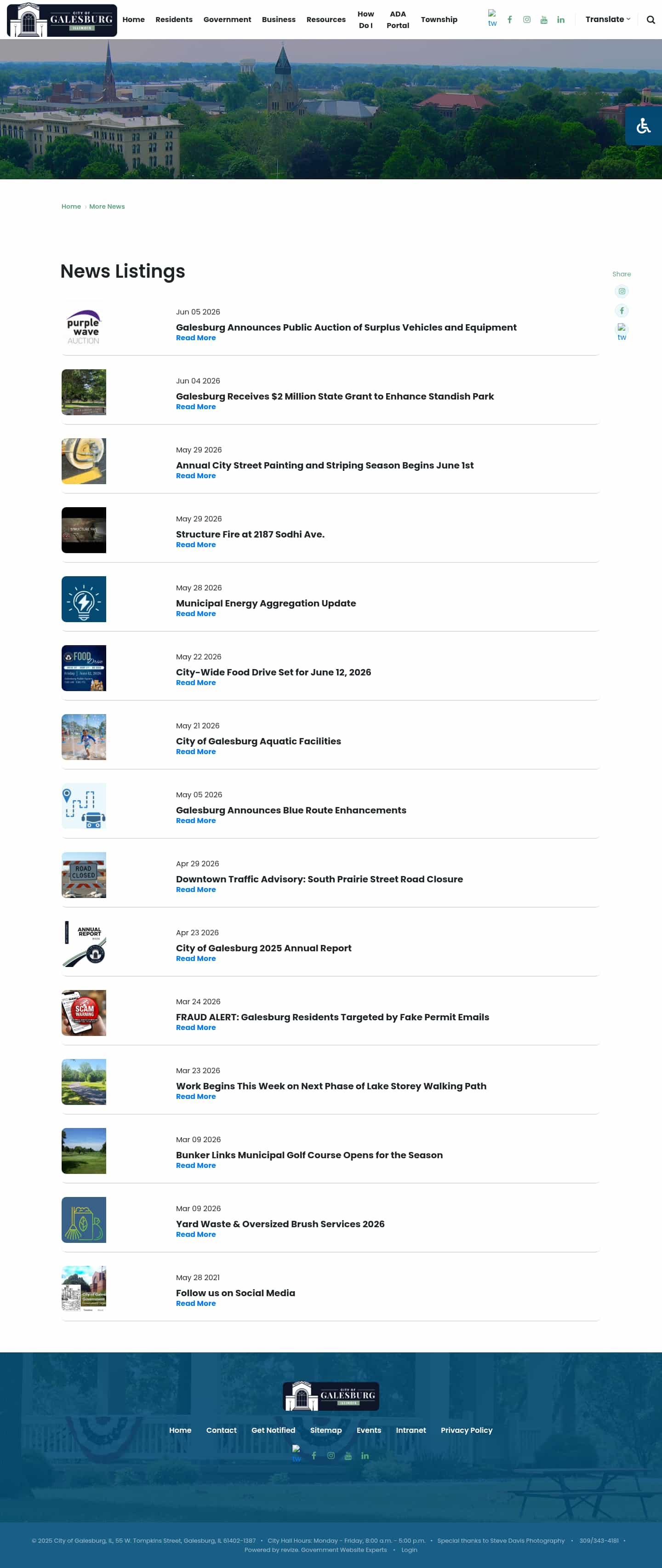 Latest website image capture