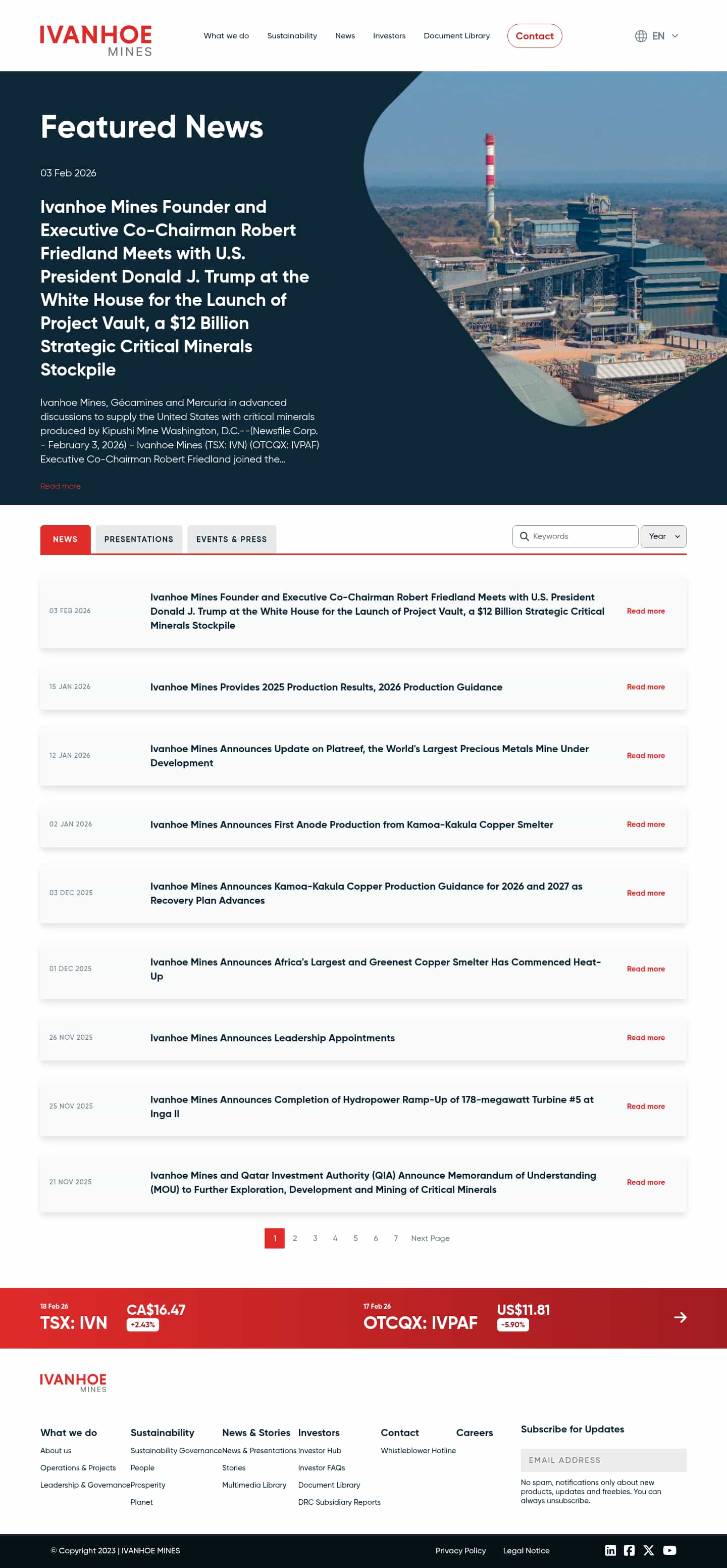 Latest website image capture