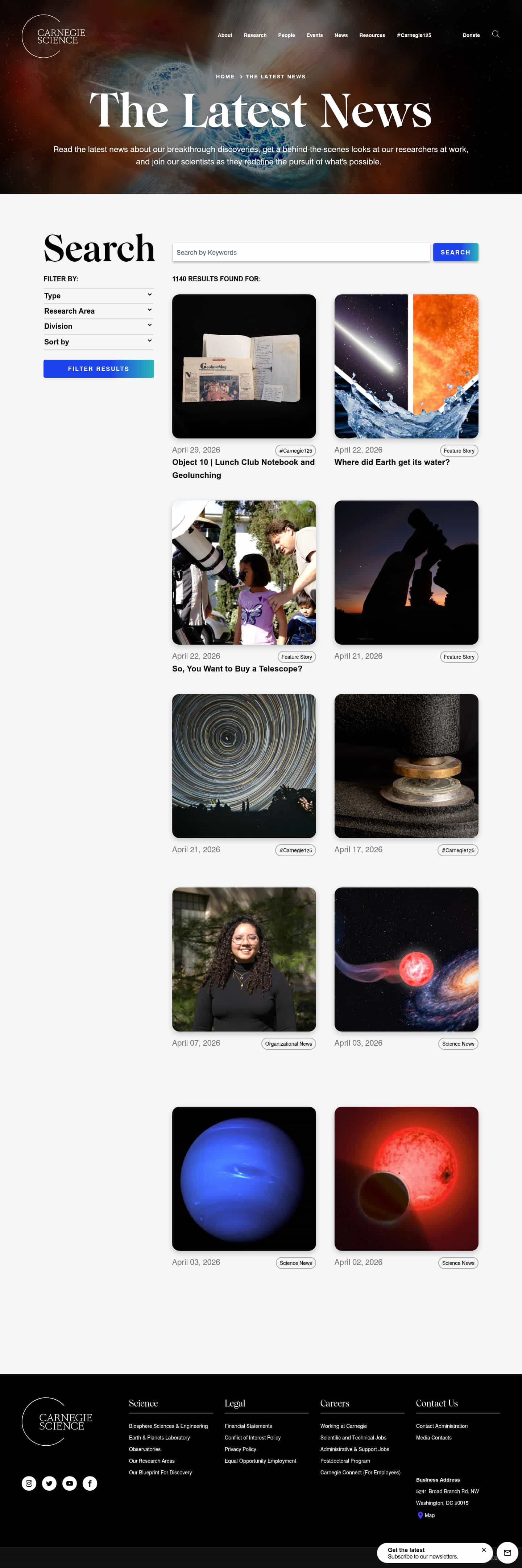 Latest website image capture