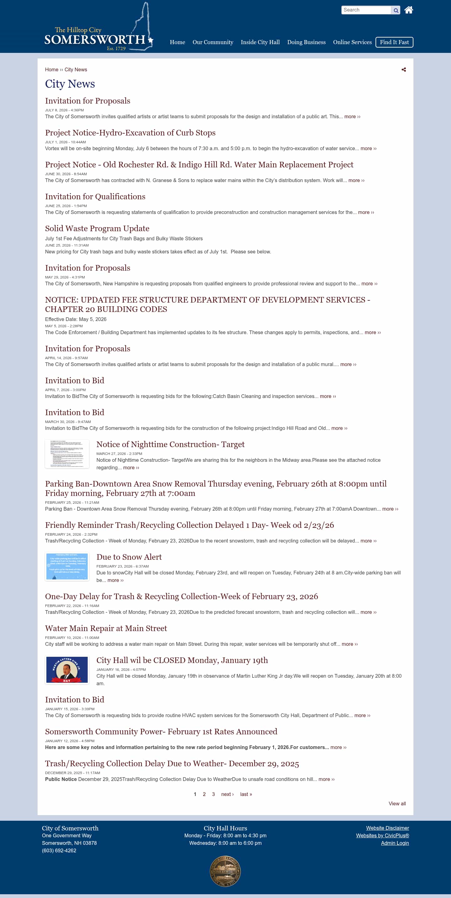 Latest website image capture