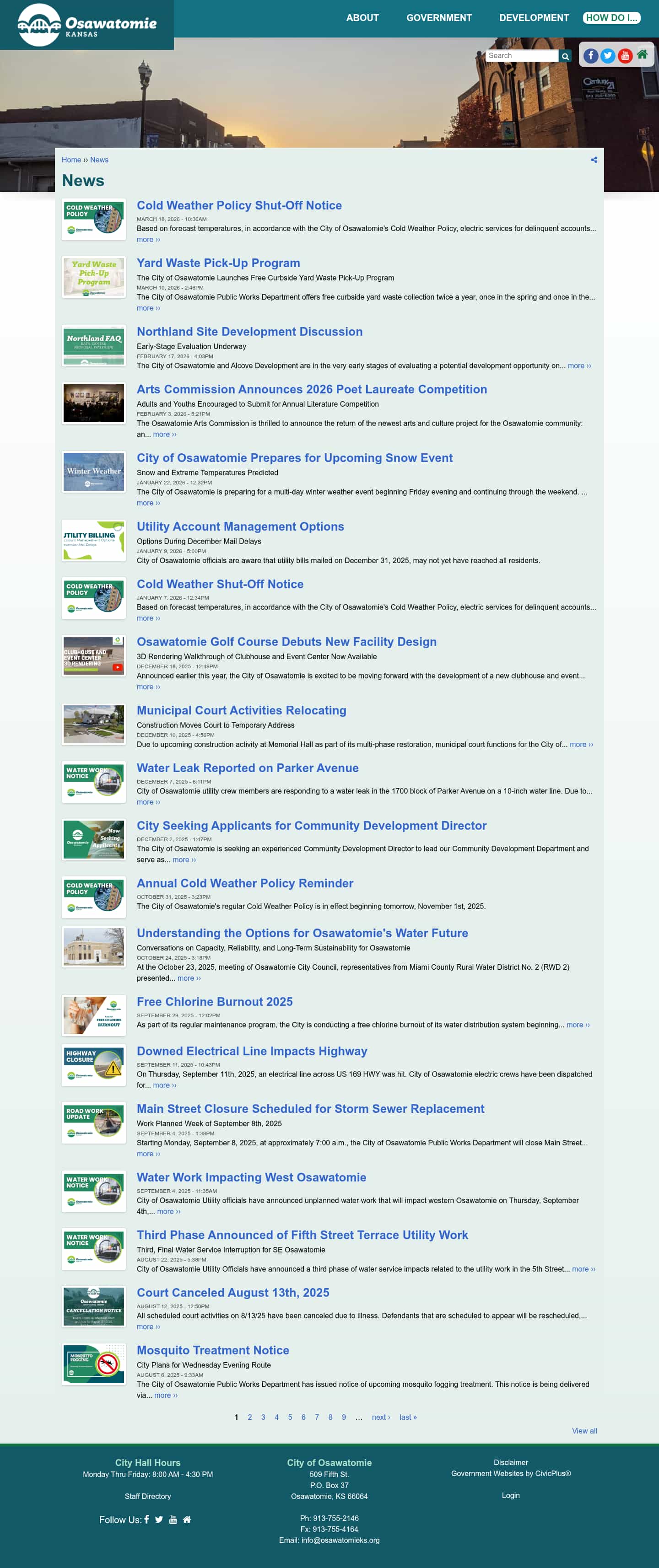 Latest website image capture