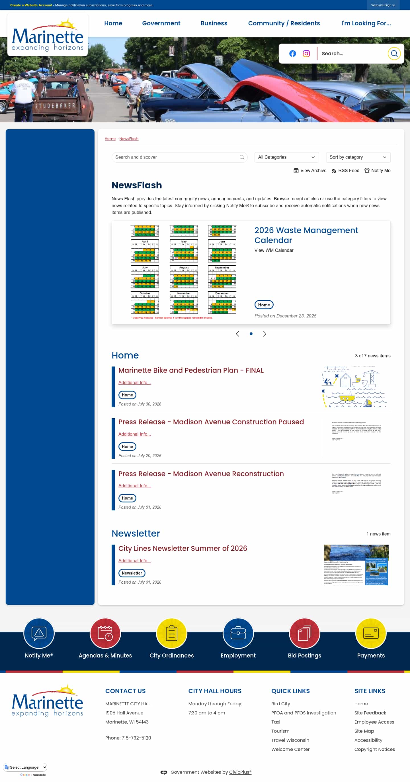 Latest website image capture