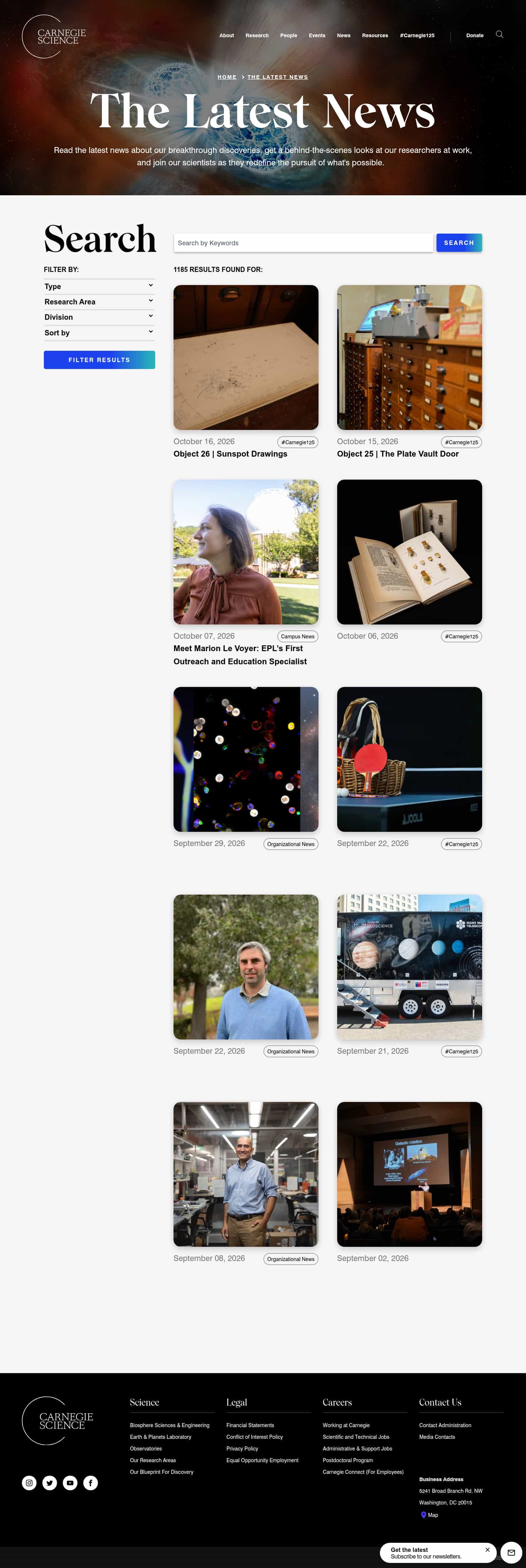 Latest website image capture