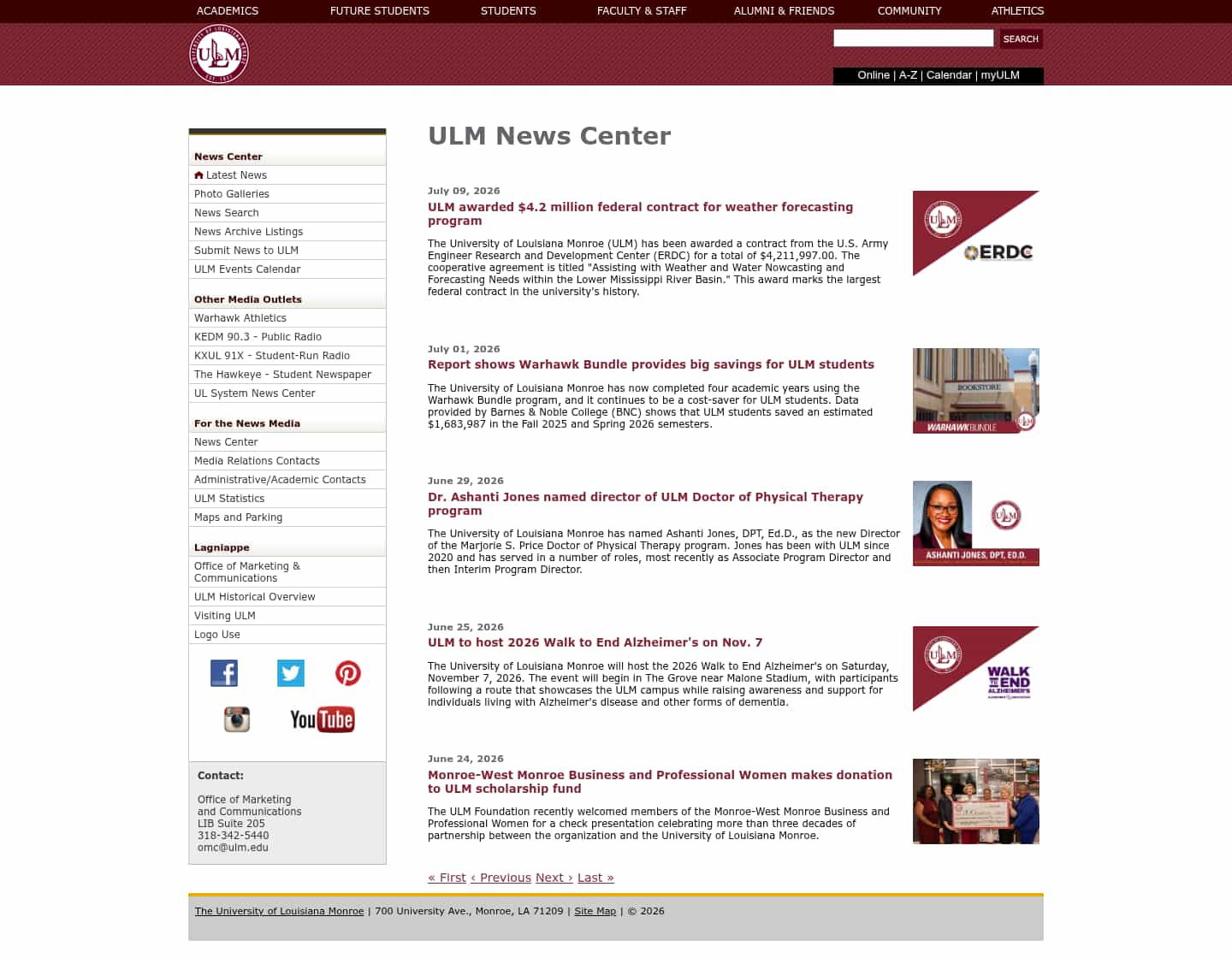 Latest website image capture