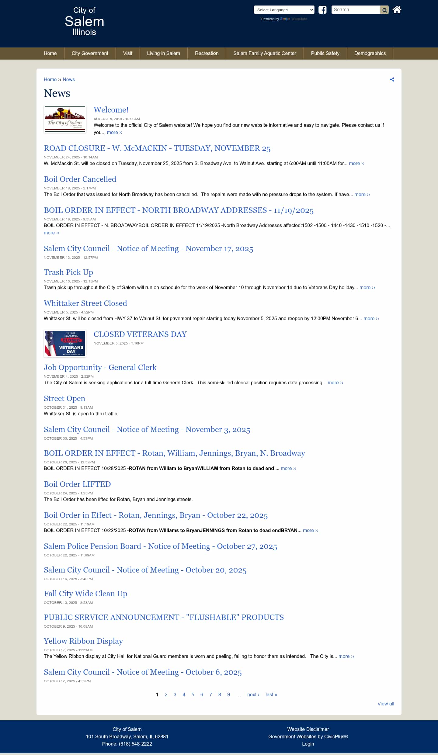 Latest website image capture