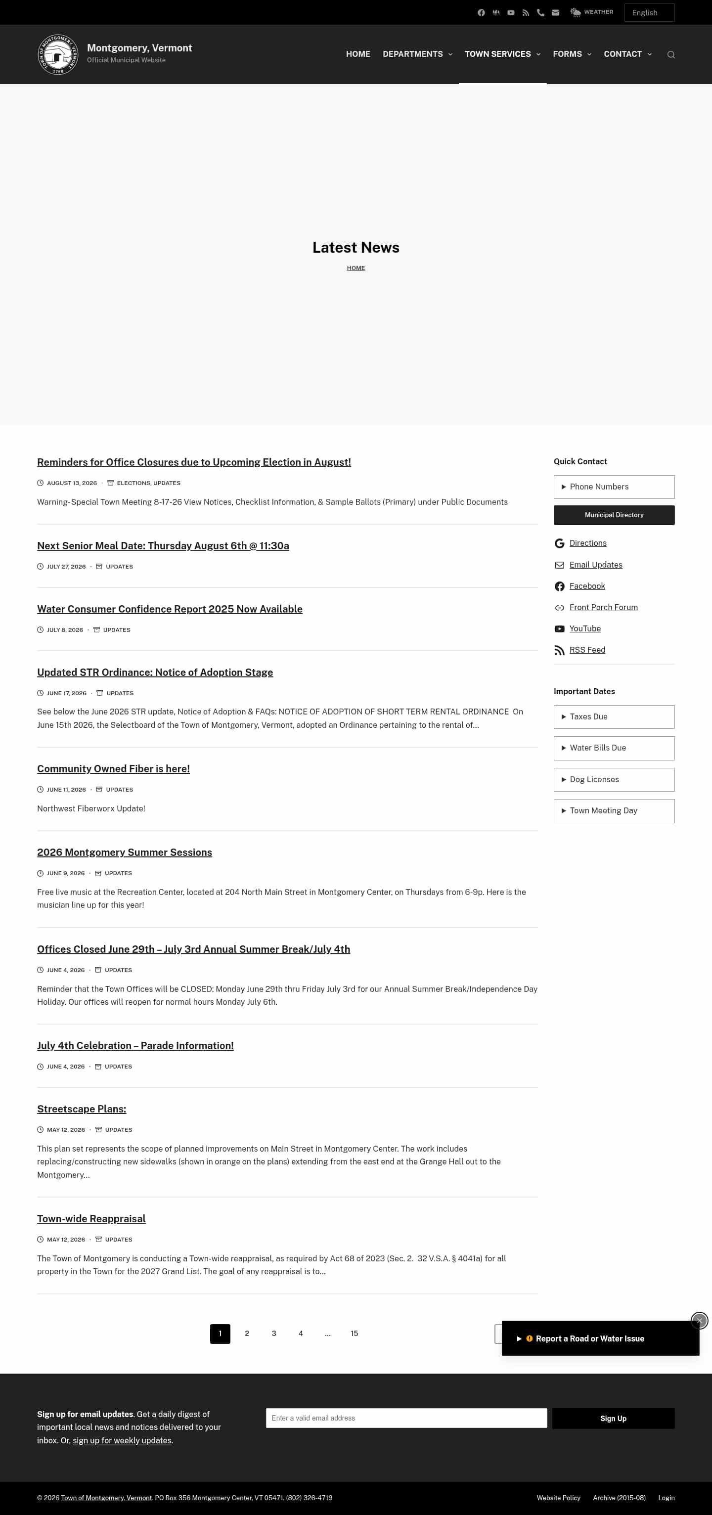 Latest website image capture