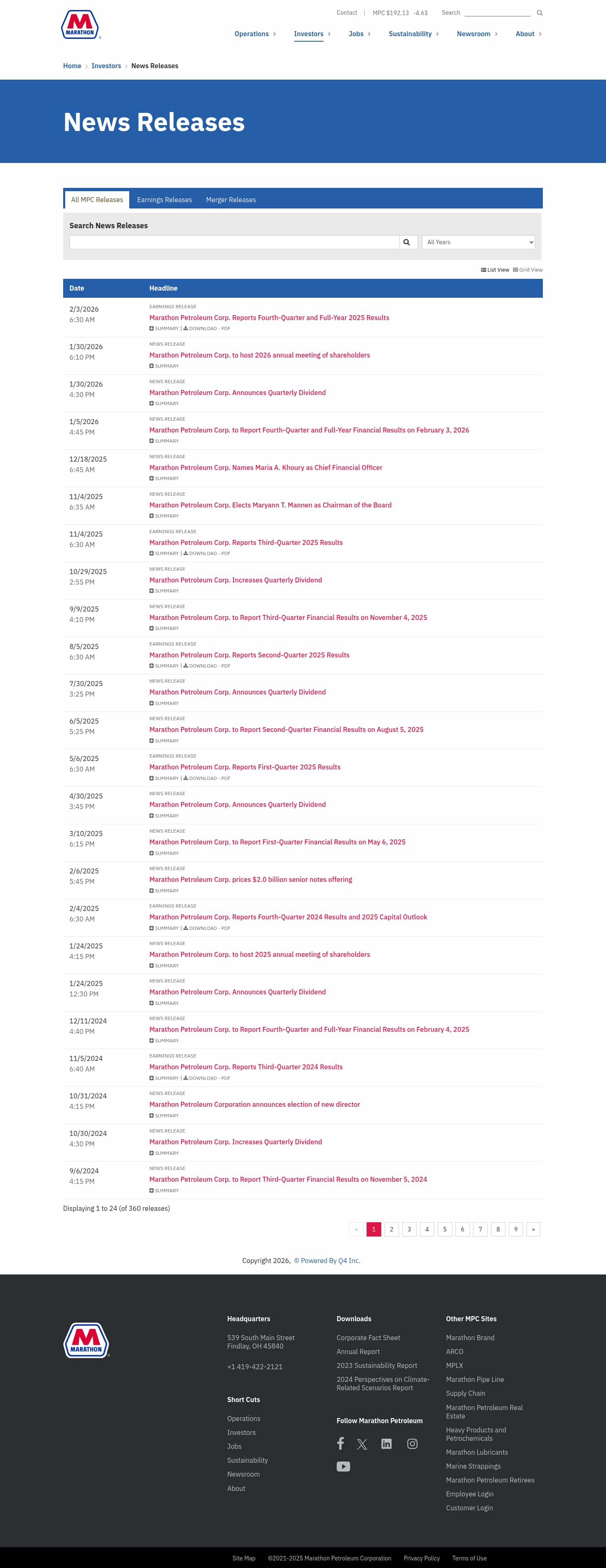 Latest website image capture