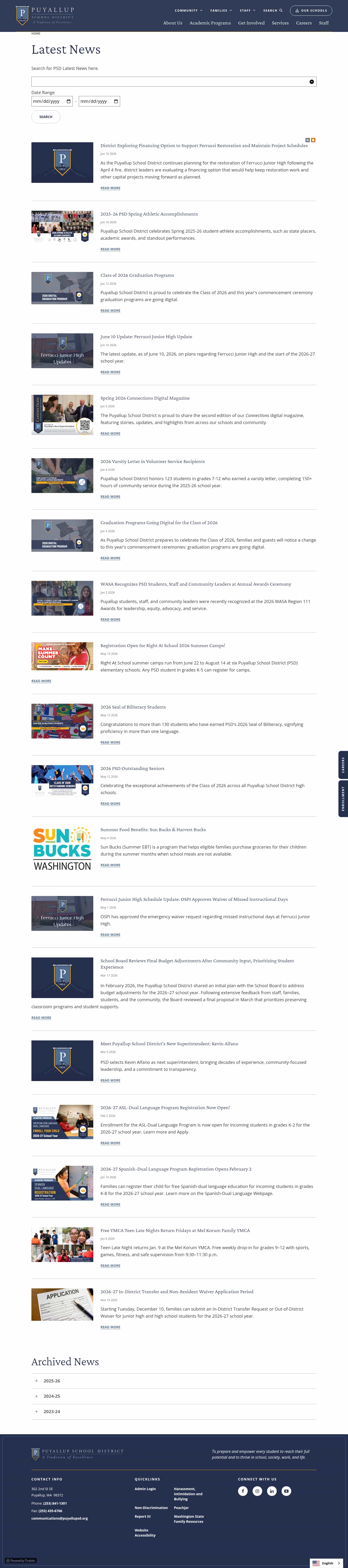 Latest website image capture