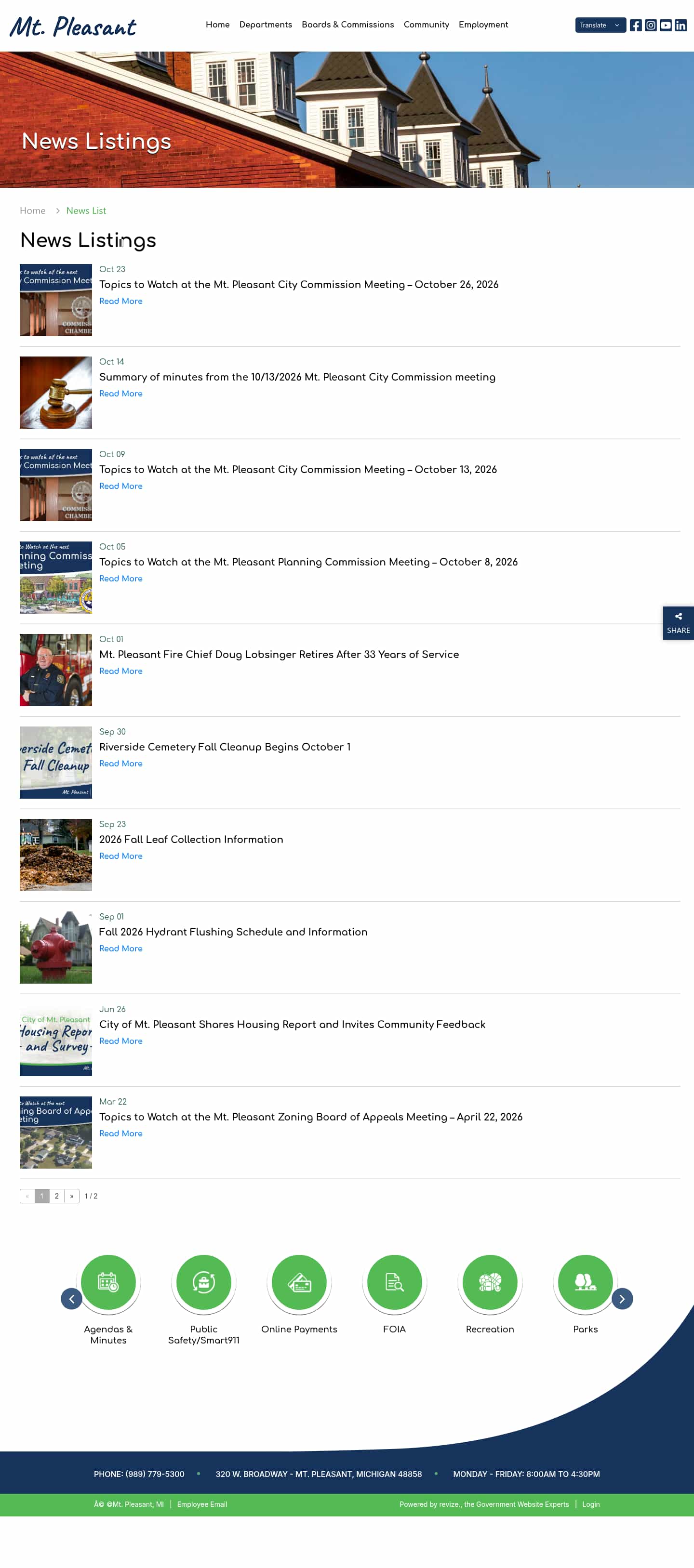 Latest website image capture
