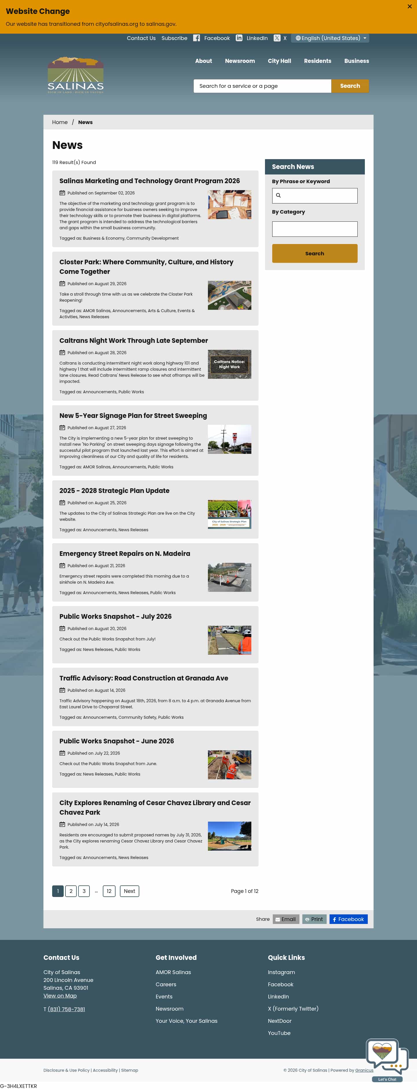 Latest website image capture