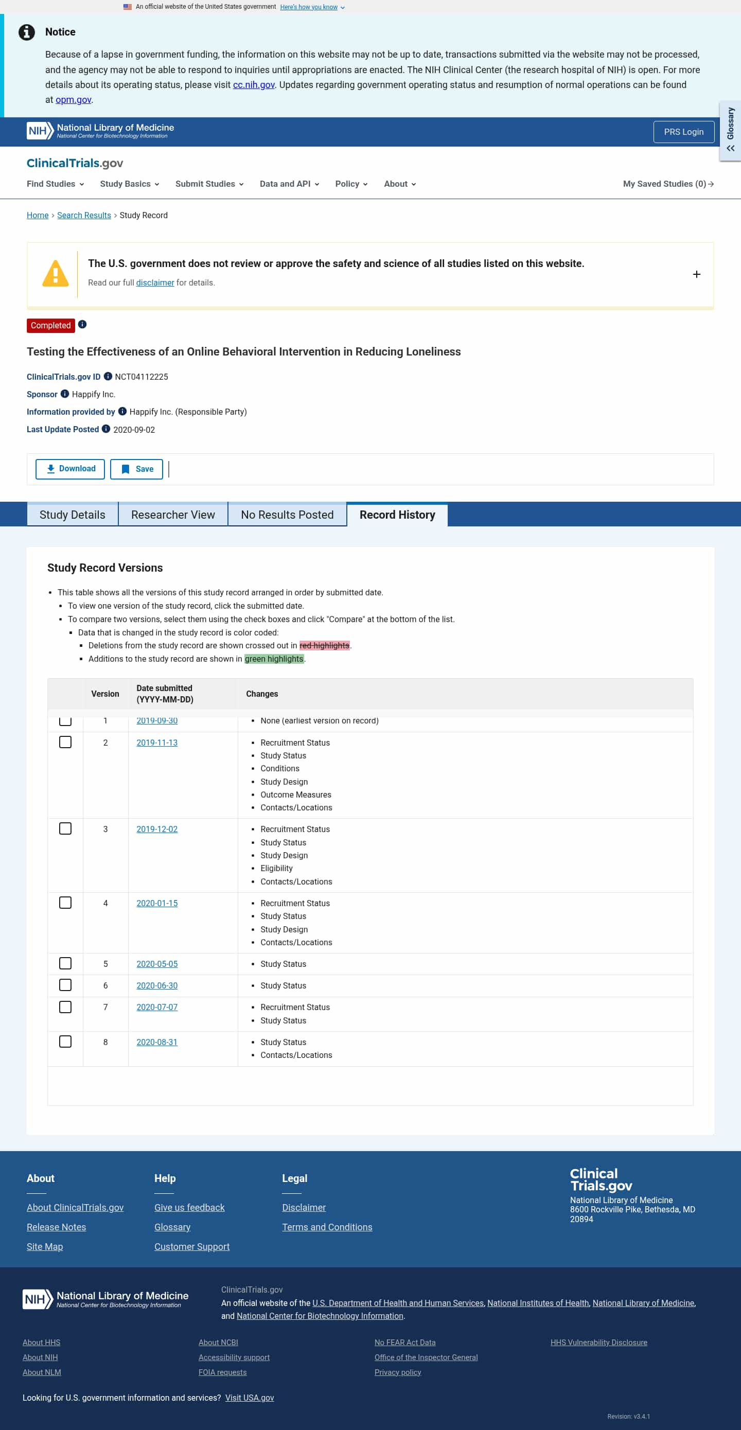 Latest website image capture
