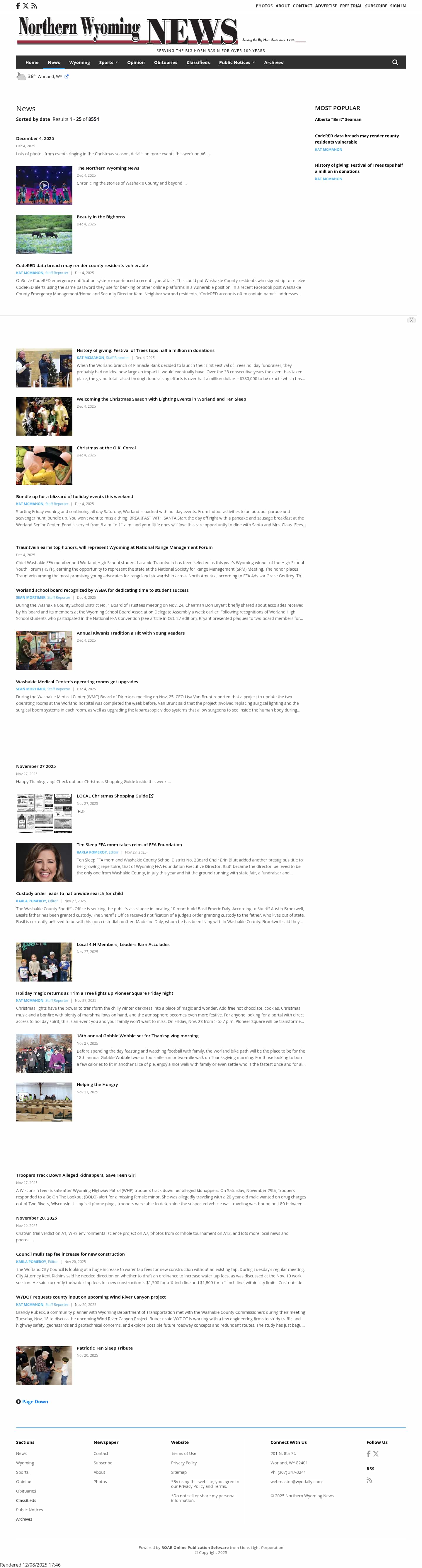 Latest website image capture