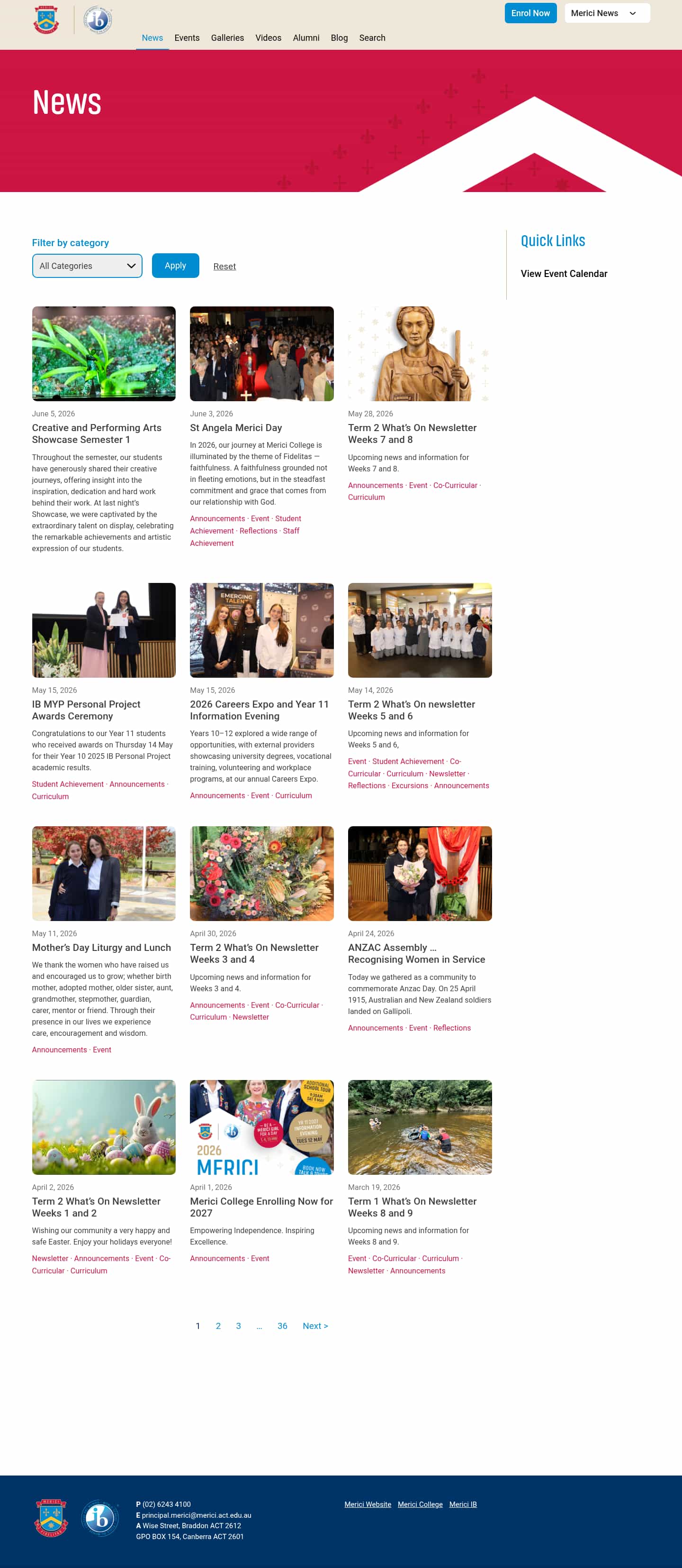 Latest website image capture