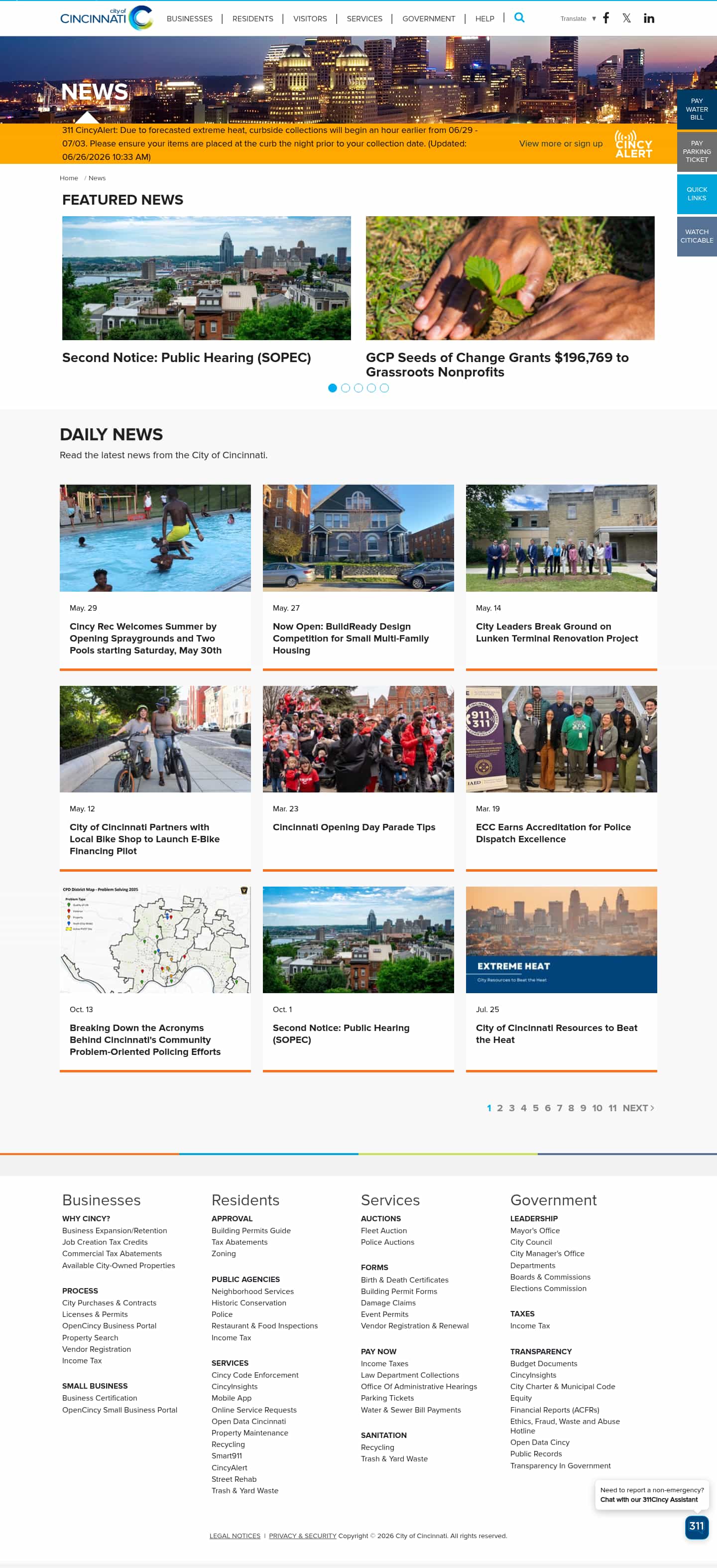 Latest website image capture