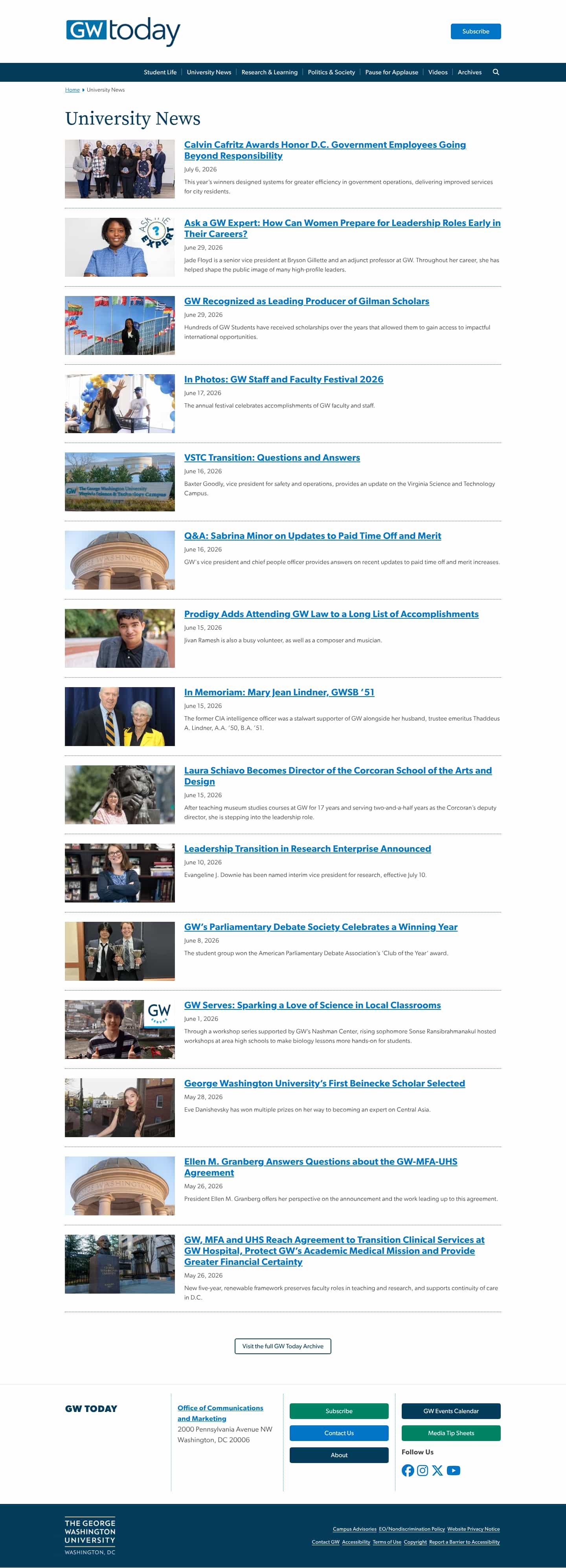 Latest website image capture