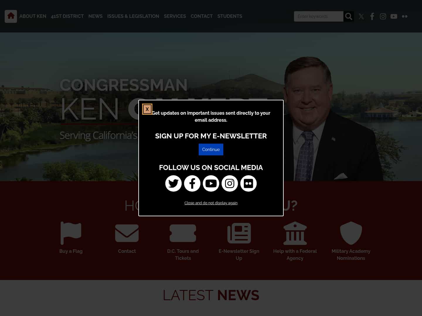 Latest website image capture