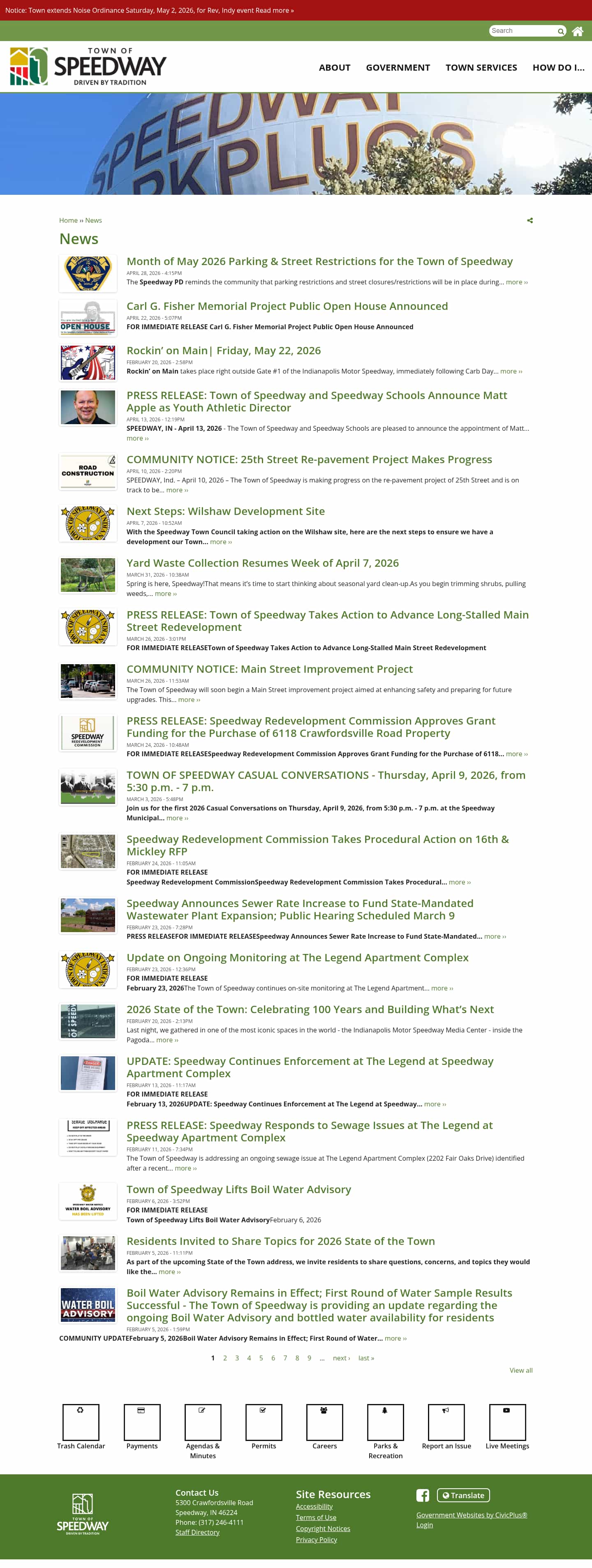 Latest website image capture